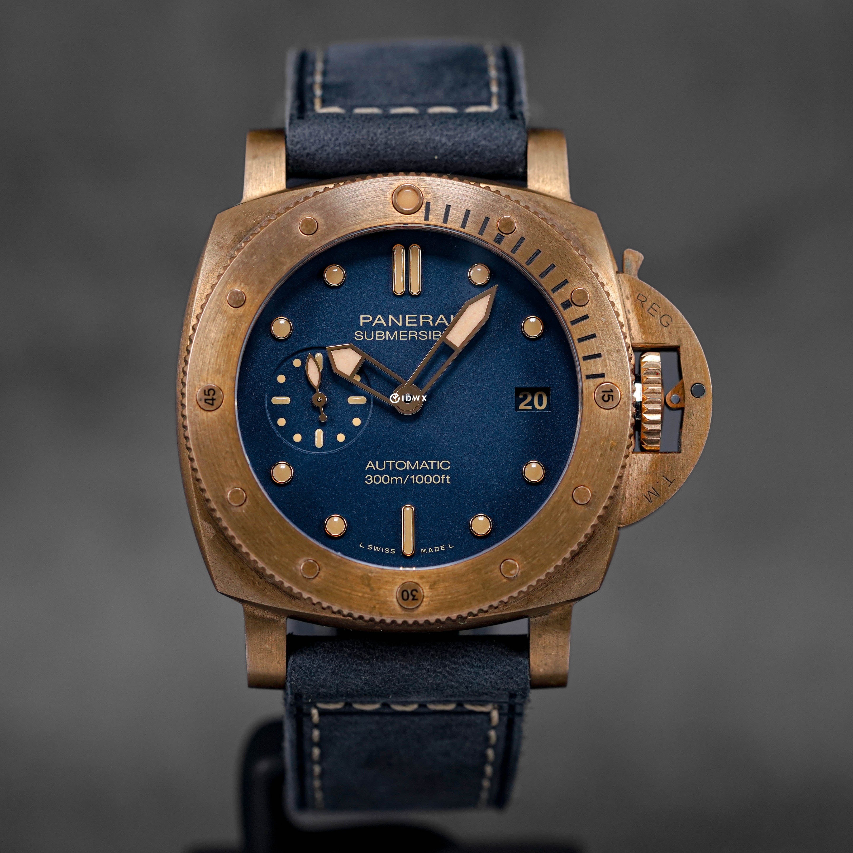 LUMINOR SUBMERSIBLE BRONZO BLU ABISSO PAM 1074 (2023)
