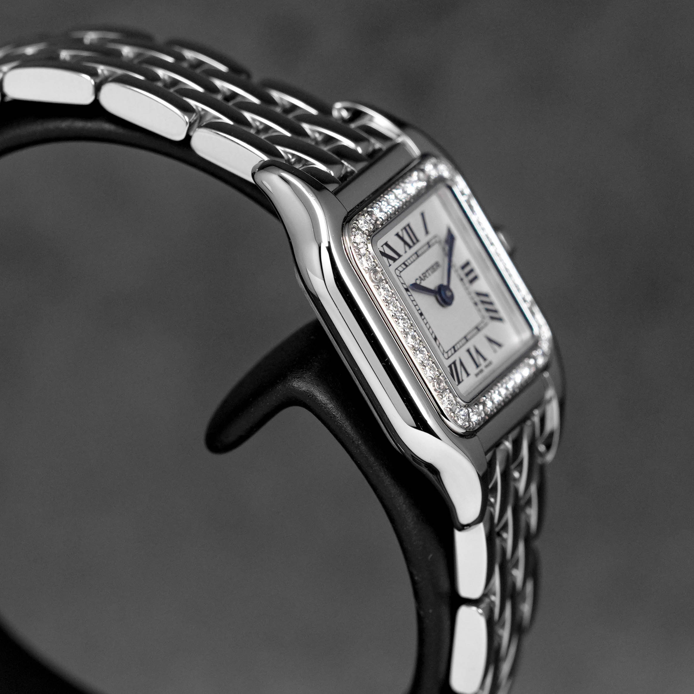 Panthere Steel Silver Diamond Bezel