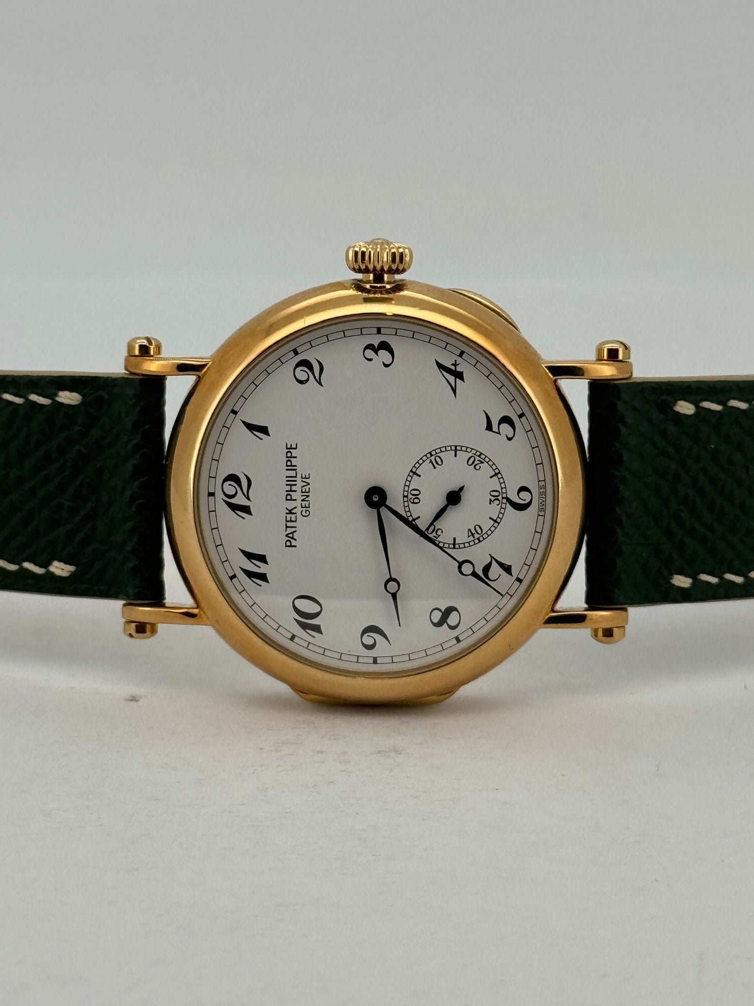 CALATRAVA OFFICER 150TH ANNIVERSARY YELLOWGOLD LIMITED EDITION WHITE DIAL (WATCH ONLY)