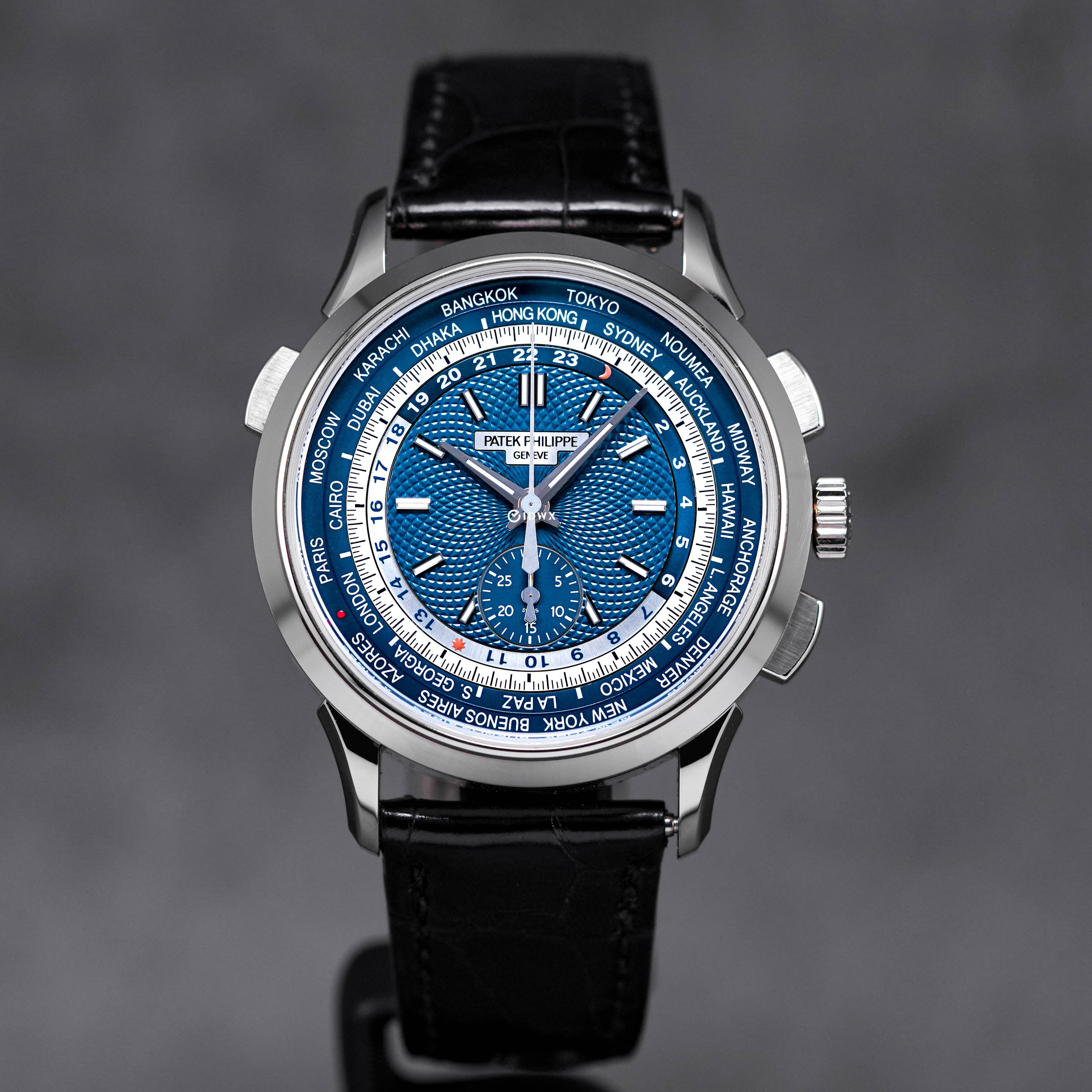COMPLICATIONS 5930G WHITEGOLD WORLD TIME FLYBACK CHRONOGRAPH BLUE DIAL (2019)