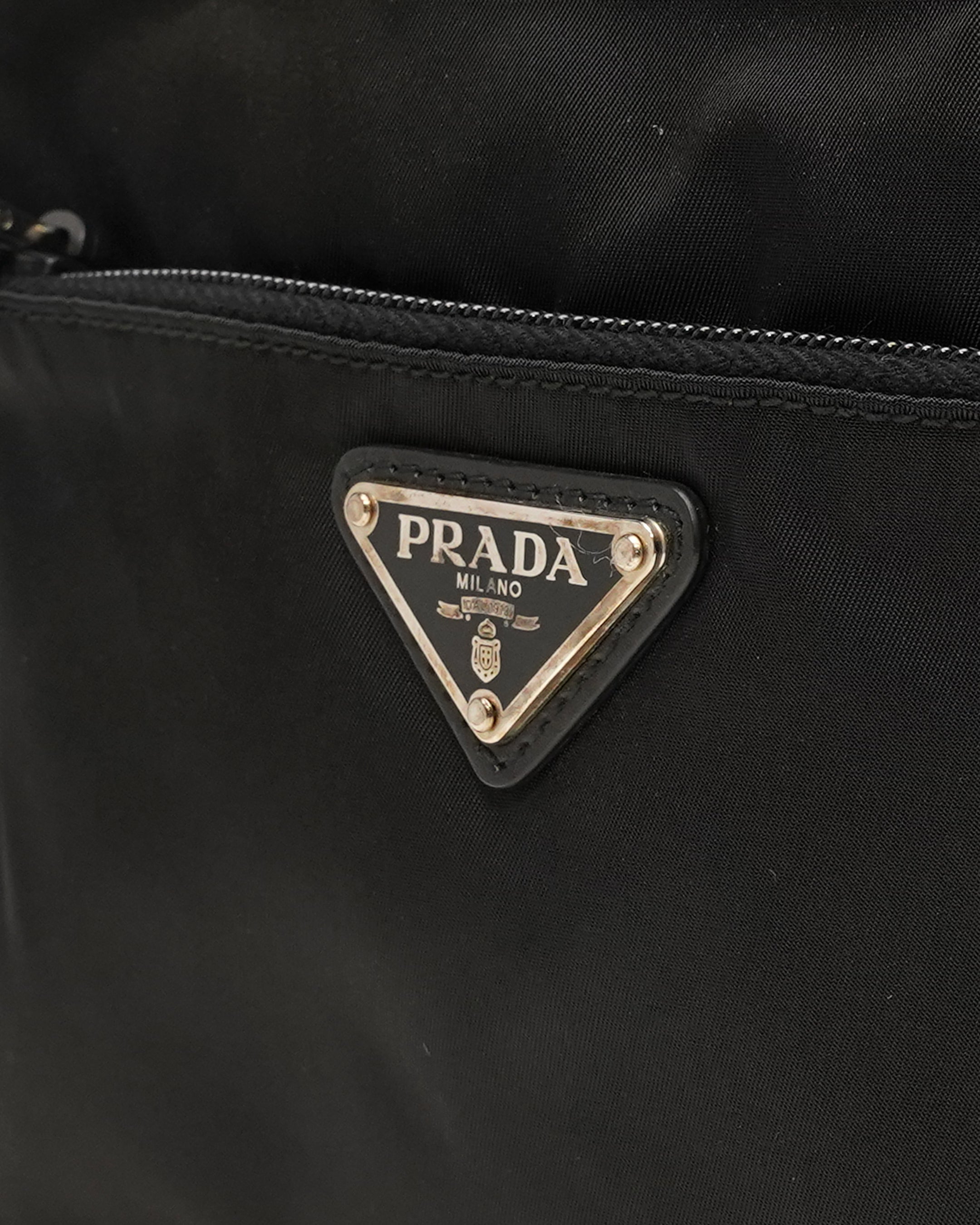 TESSUTO NYLON SHOULDER BAG IN BLACK