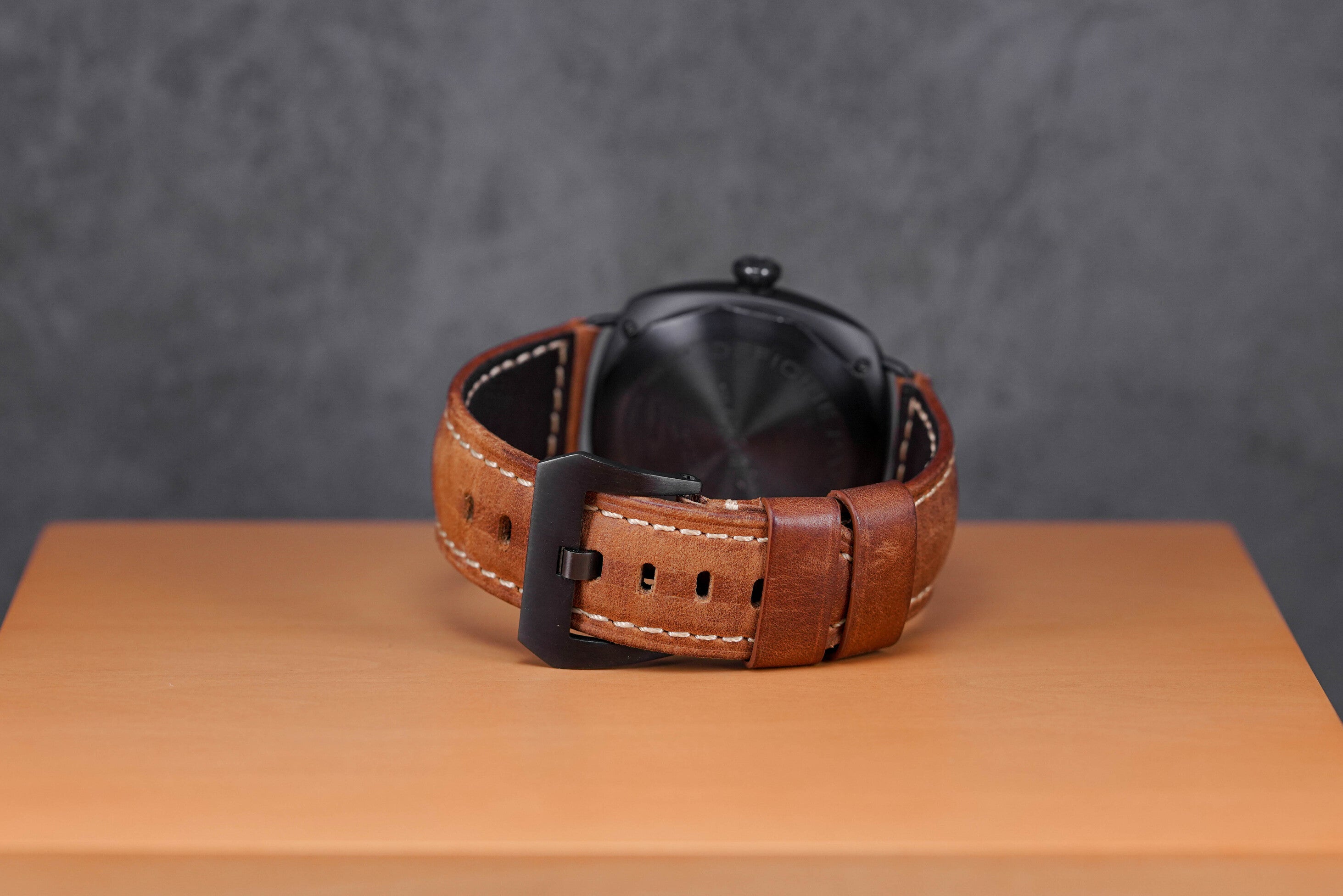 RADIOMIR 45MM BLACK SEAL CERAMIC PAM 292 AFTERMARKET BROWN LEATHER STRAP (2011)