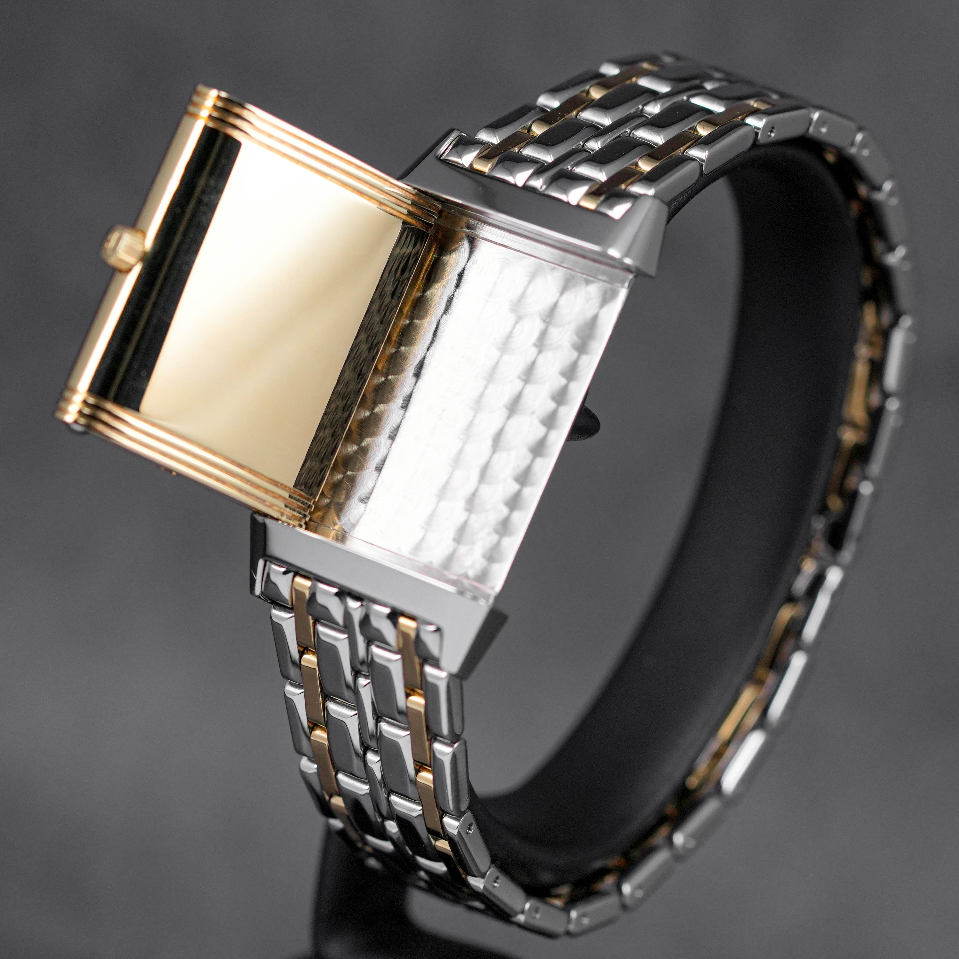 REVERSO CLASSIC TWOTONE YELLOWGOLD SILVER DIAL (UNDATED)