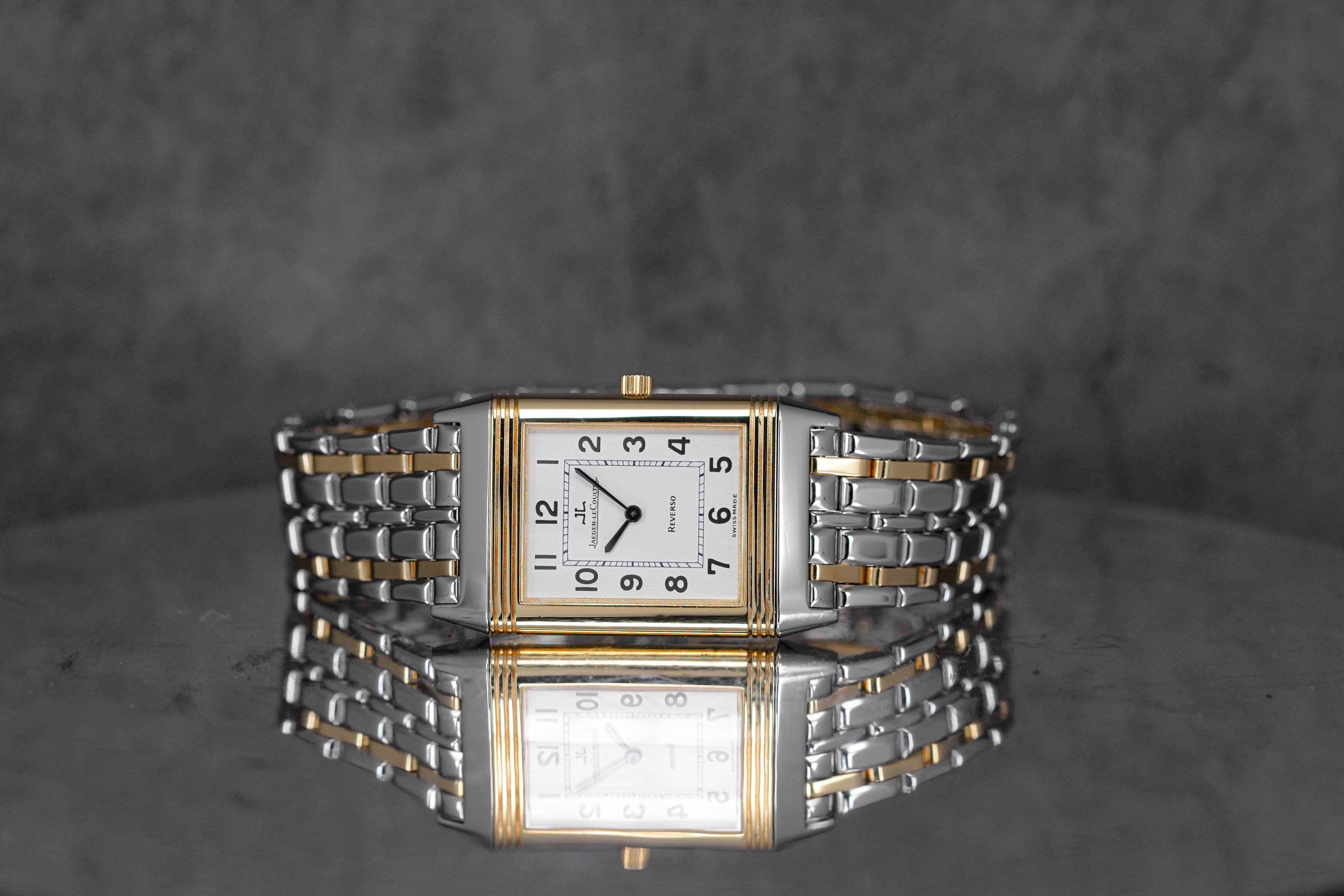 REVERSO CLASSIC TWOTONE YELLOWGOLD SILVER DIAL (UNDATED)