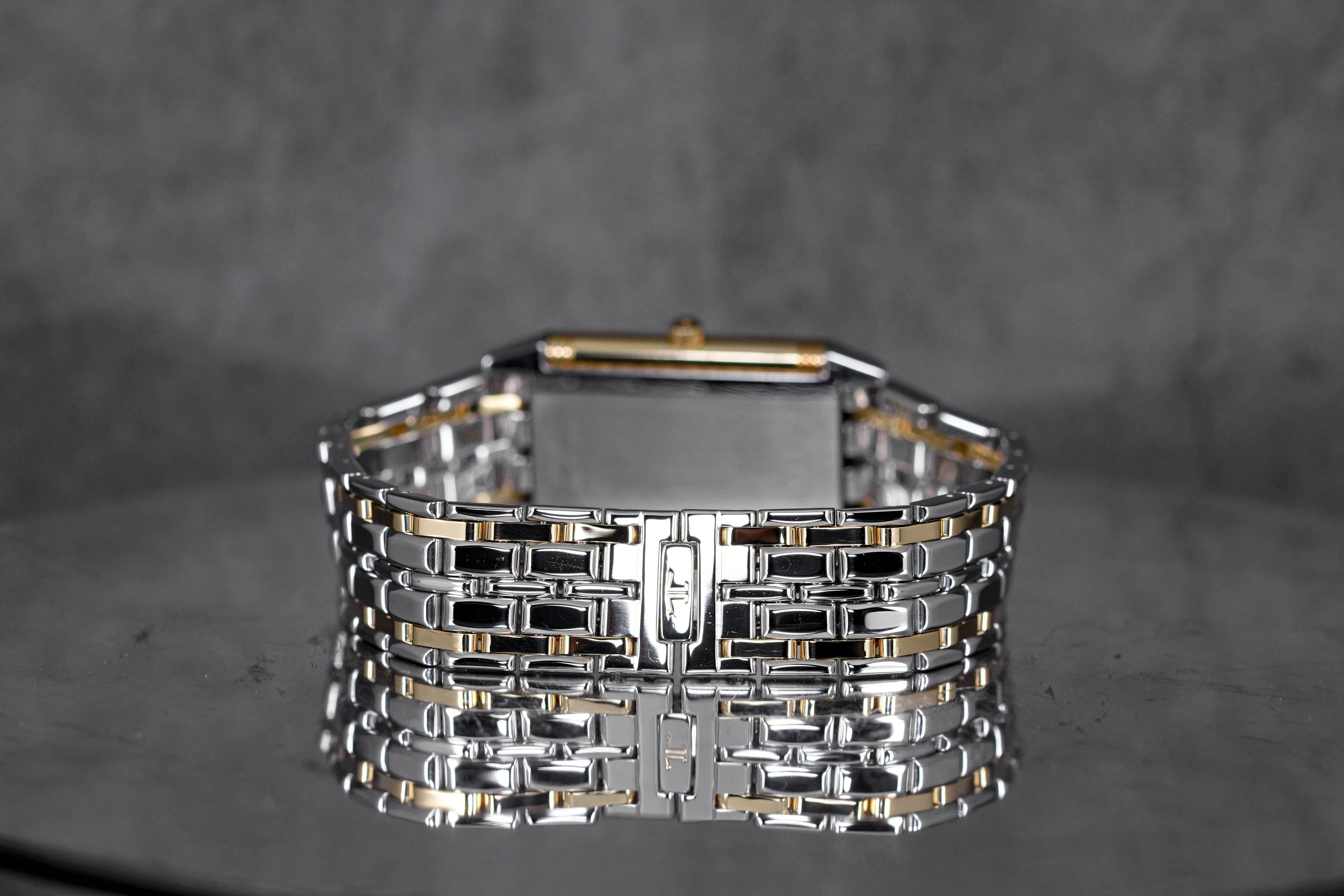 REVERSO CLASSIC TWOTONE YELLOWGOLD SILVER DIAL (UNDATED)
