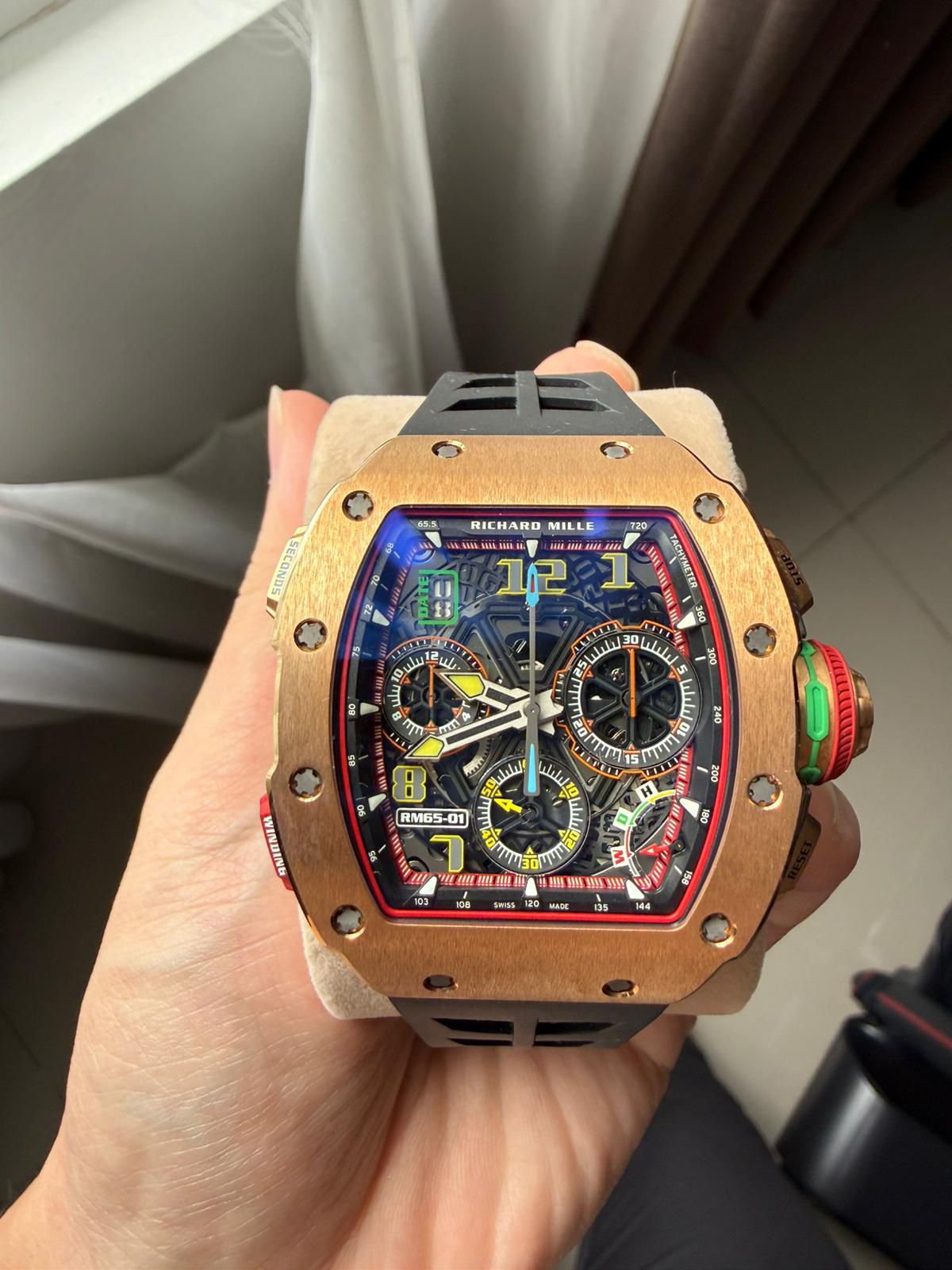 RM 65-01 ROSEGOLD AUTOMATIC WINDING SPLITS-SECONDS CHRONOGRAPH (2023)