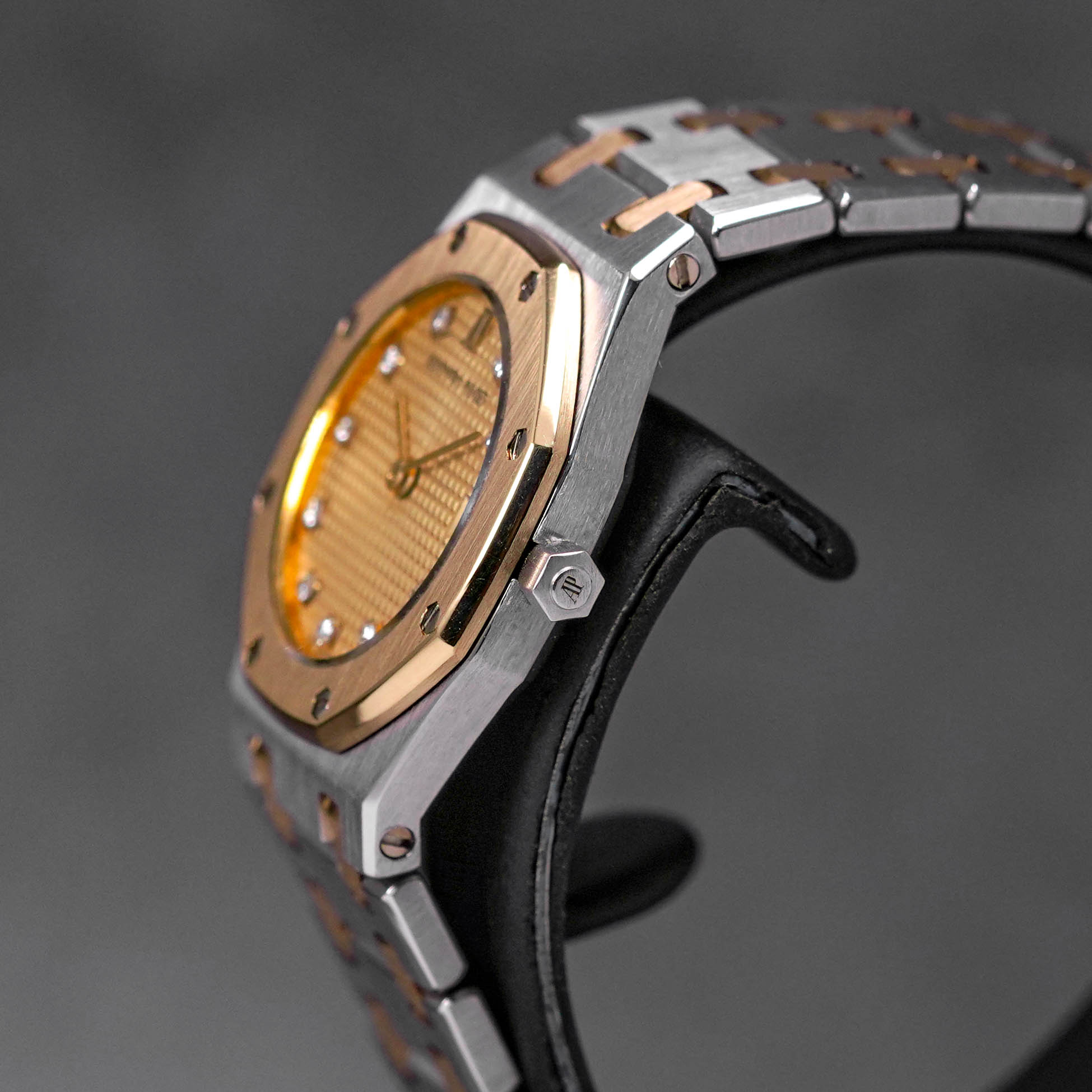 ROYAL OAK 27MM TWOTONE YELLOWGOLD CHAMPAGNE DIAMOND (WATCH ONLY)