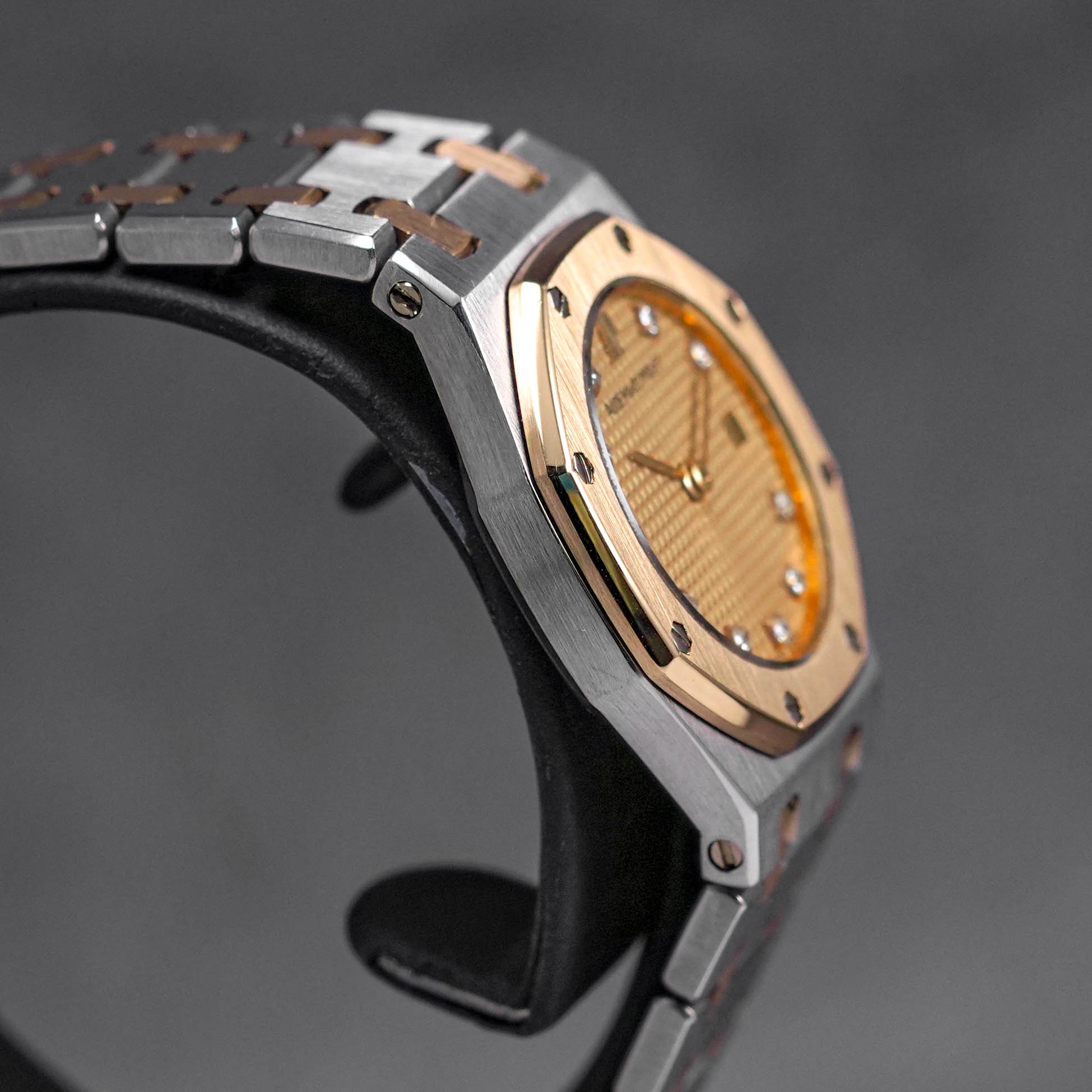 ROYAL OAK 27MM TWOTONE YELLOWGOLD CHAMPAGNE DIAMOND (WATCH ONLY)