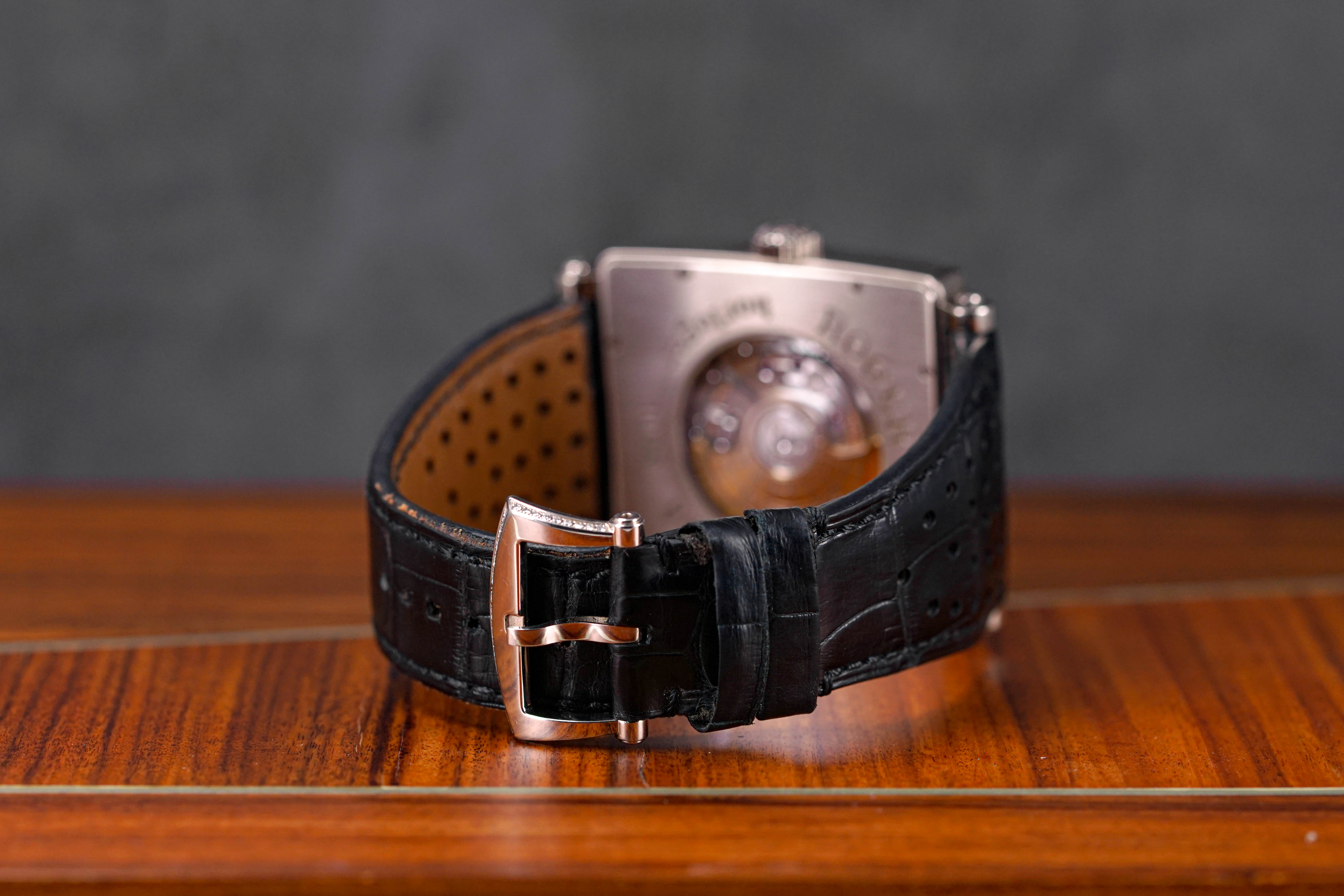 GOLDEN SQUARE WHITEGOLD MOP DIAL DIAMOND BEZEL (2006)