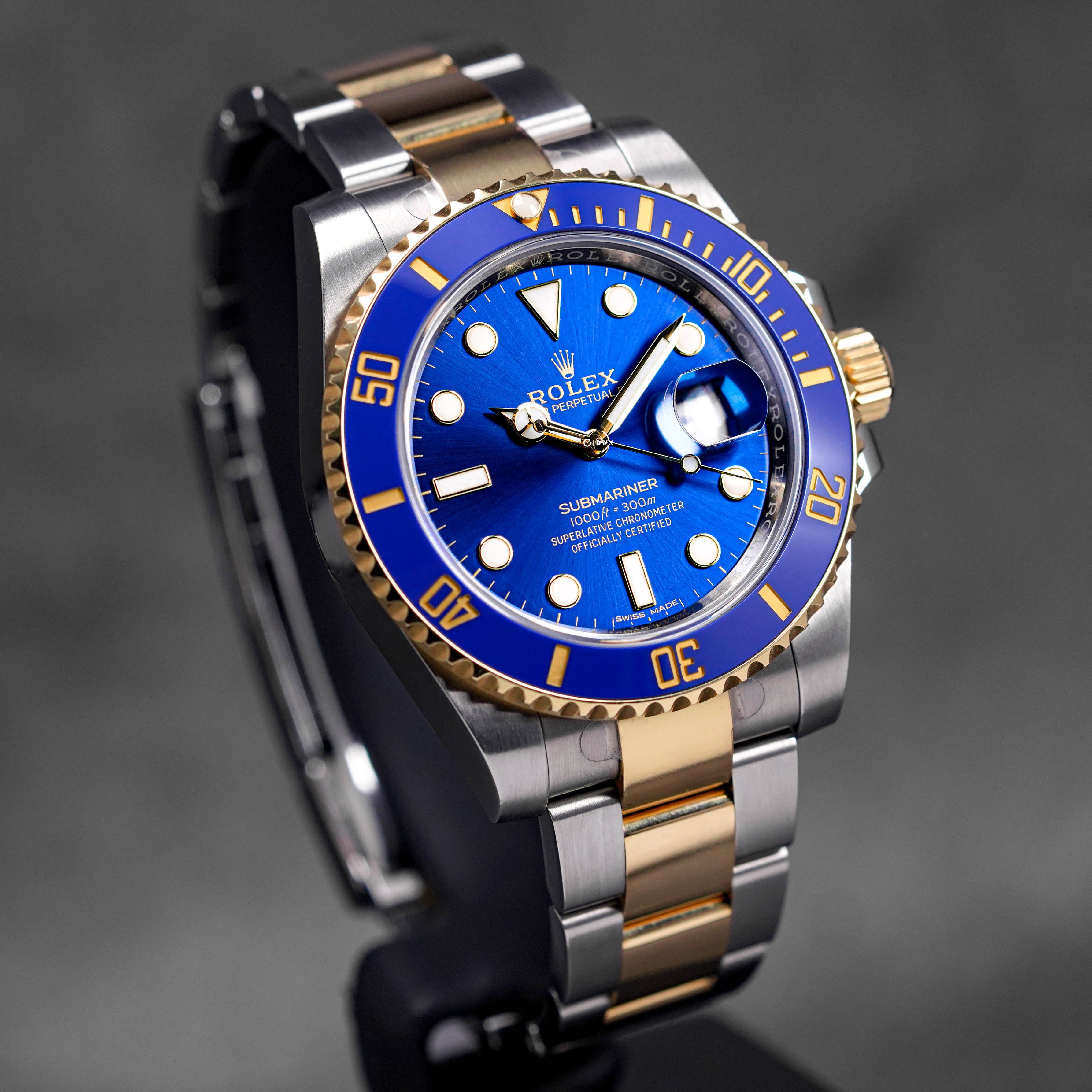SUBMARINER DATE 40MM TWOTONE YELLOWGOLD 'BLUESY' (2017)