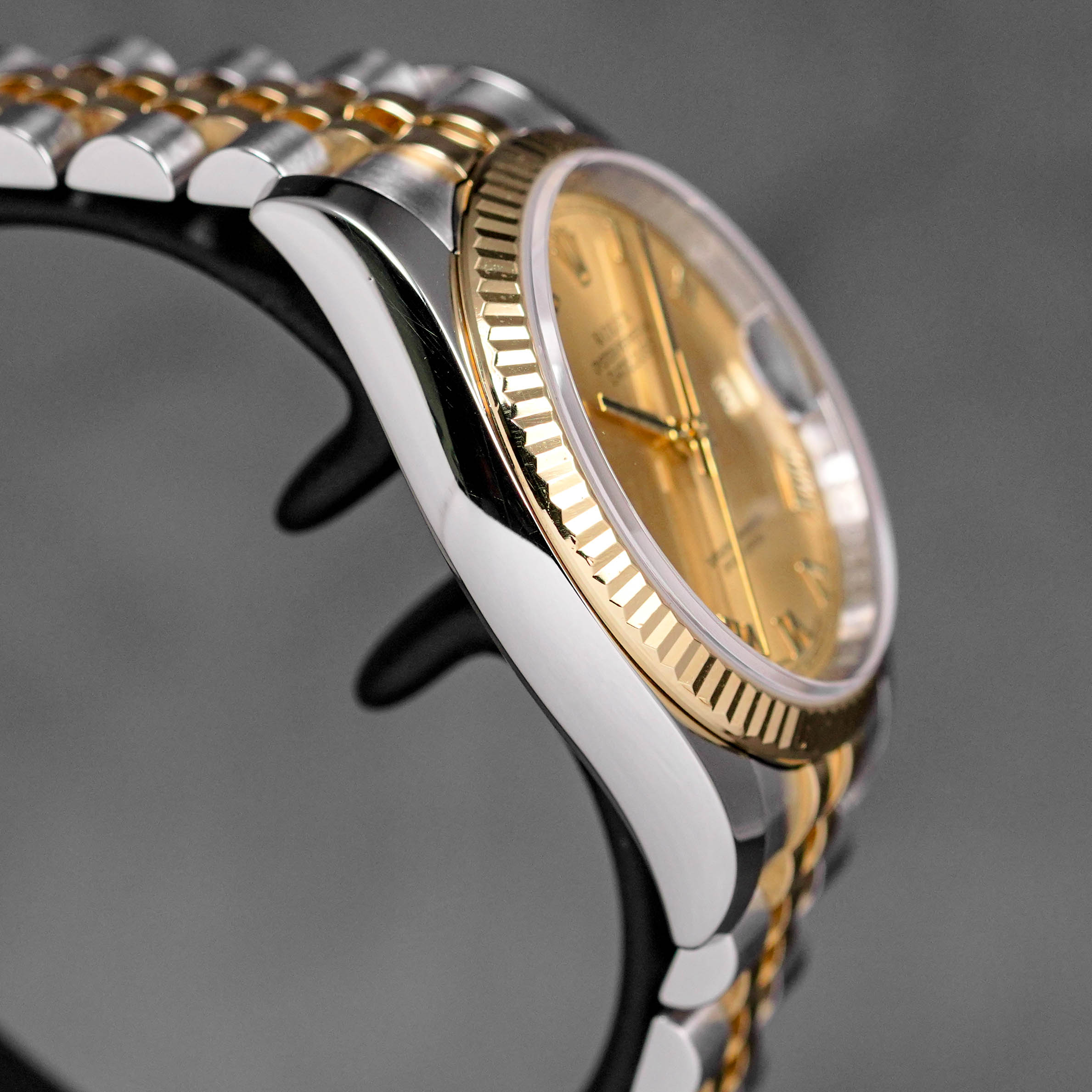 DATEJUST 36MM TWOTONE YELLOWGOLD CHAMPAGNE ROMAN DIAL (2012)
