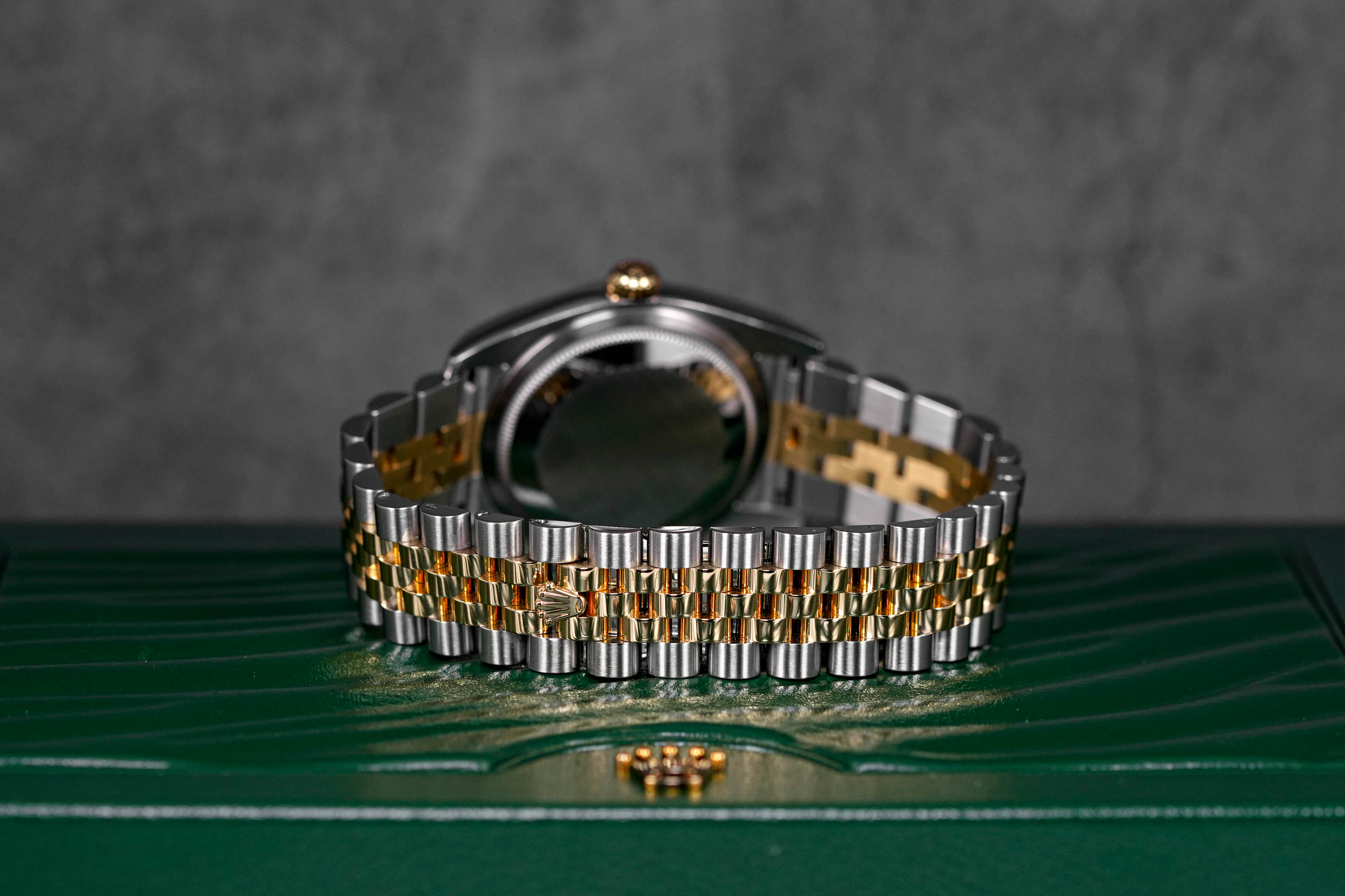 DATEJUST 36MM TWOTONE YELLOWGOLD CHAMPAGNE ROMAN DIAL (2012)