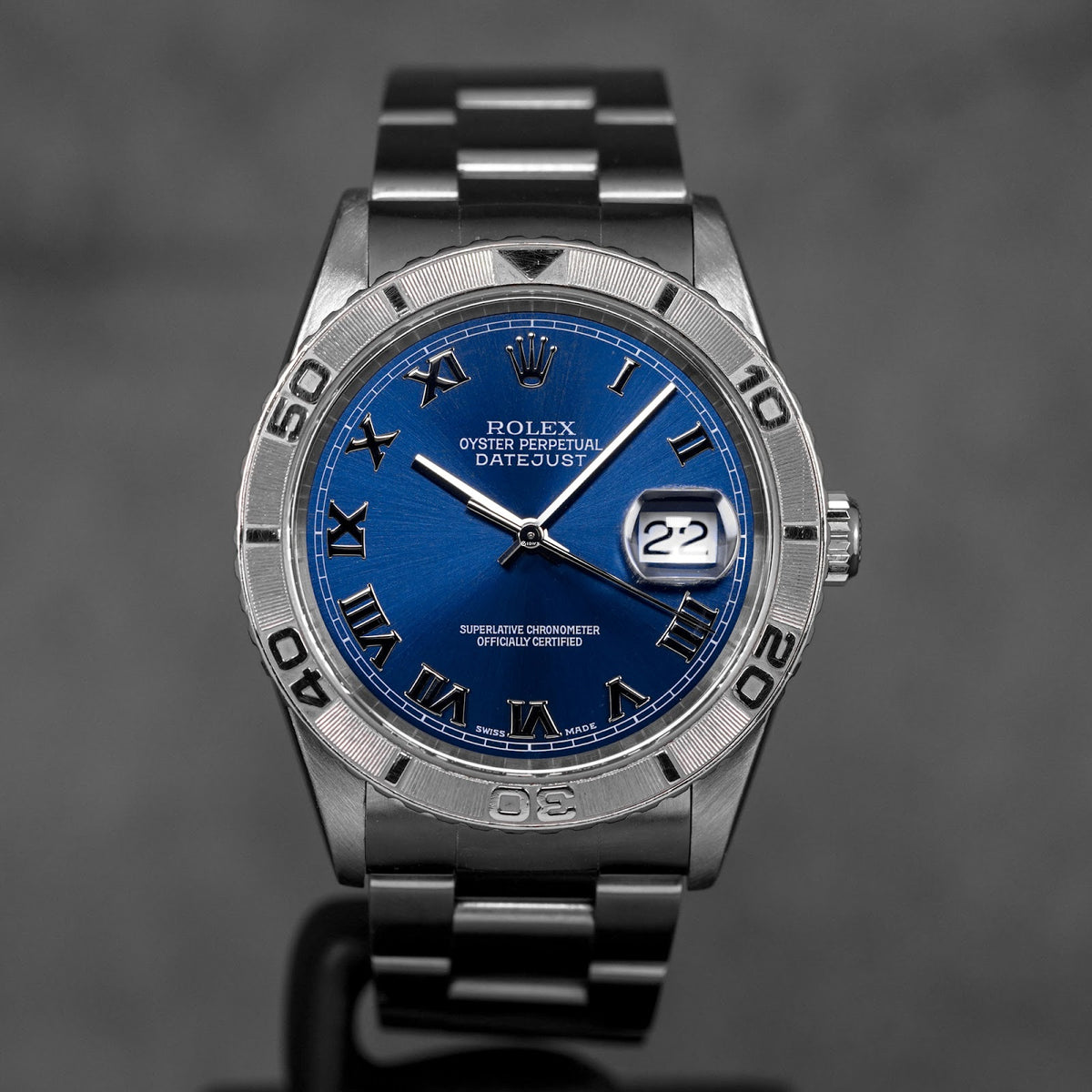 DATEJUST 36MM TURN-O-GRAPH BLUE ROMAN DIAL (WATCH ONLY)