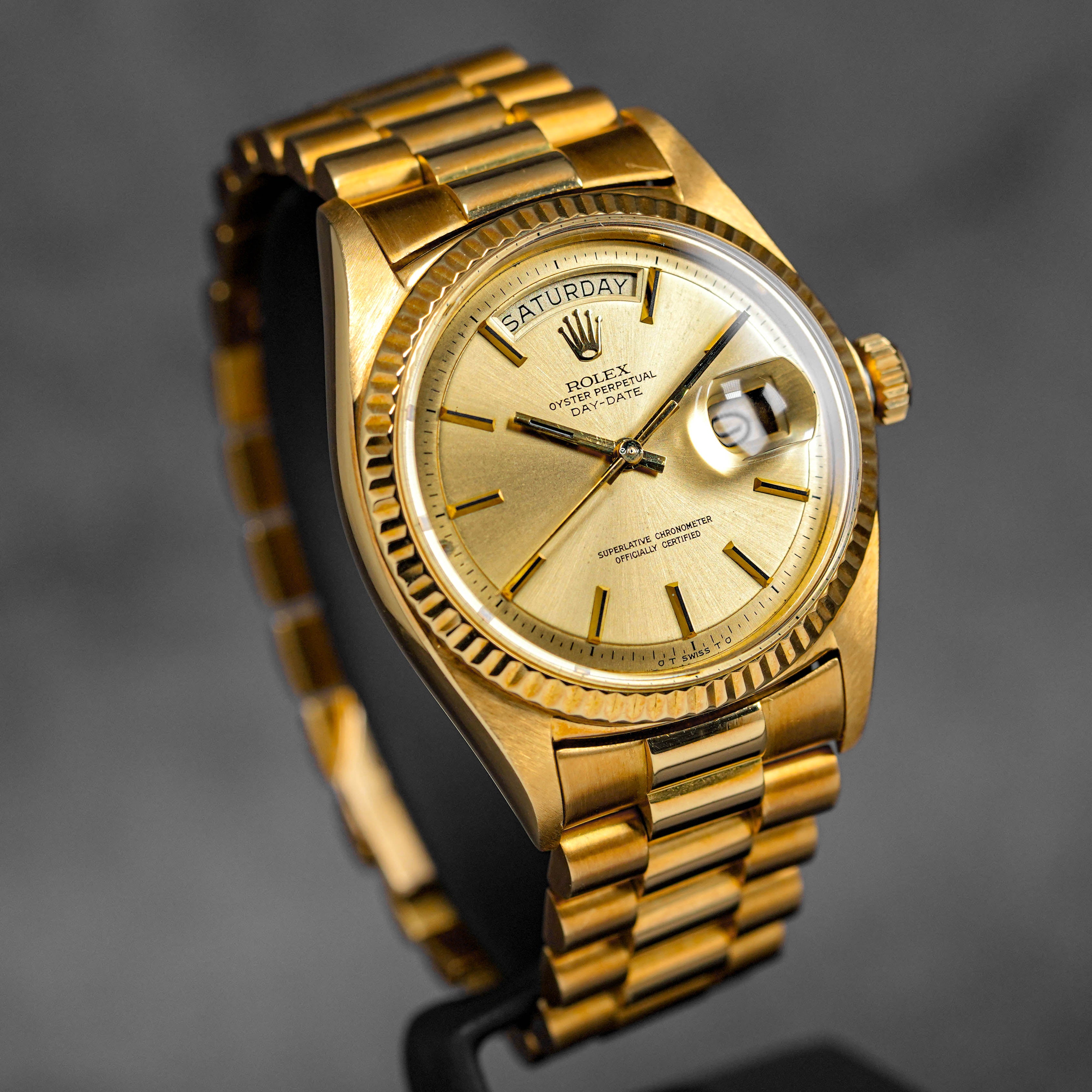 DAYDATE 36MM 1803/8 YELLOWGOLD CHAMPAGNE DIAL (CIRCA 1973)