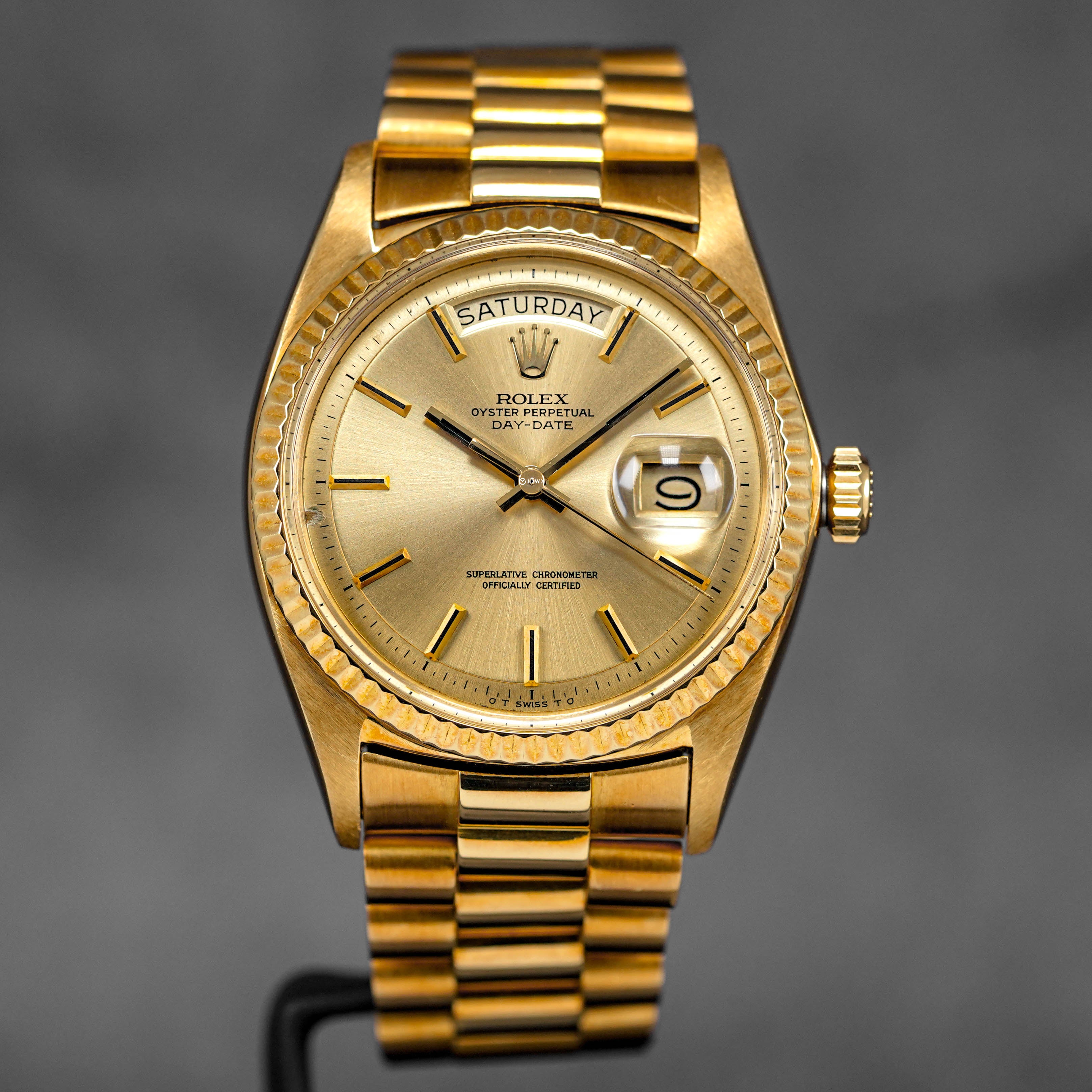 DAYDATE 36MM 1803/8 YELLOWGOLD CHAMPAGNE DIAL (CIRCA 1973)