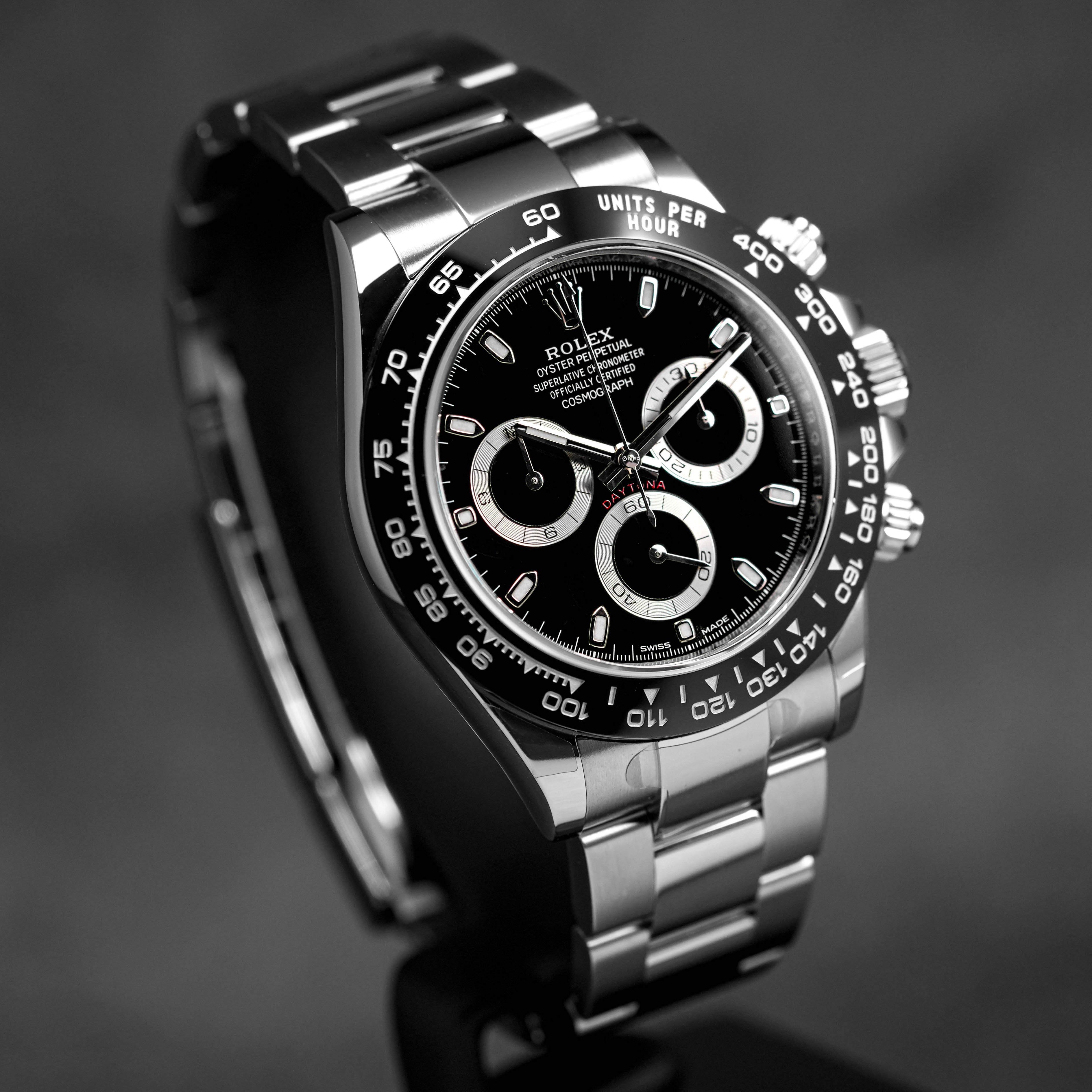 DAYTONA STEEL CERAMIC BEZEL BLACK DIAL (2024)