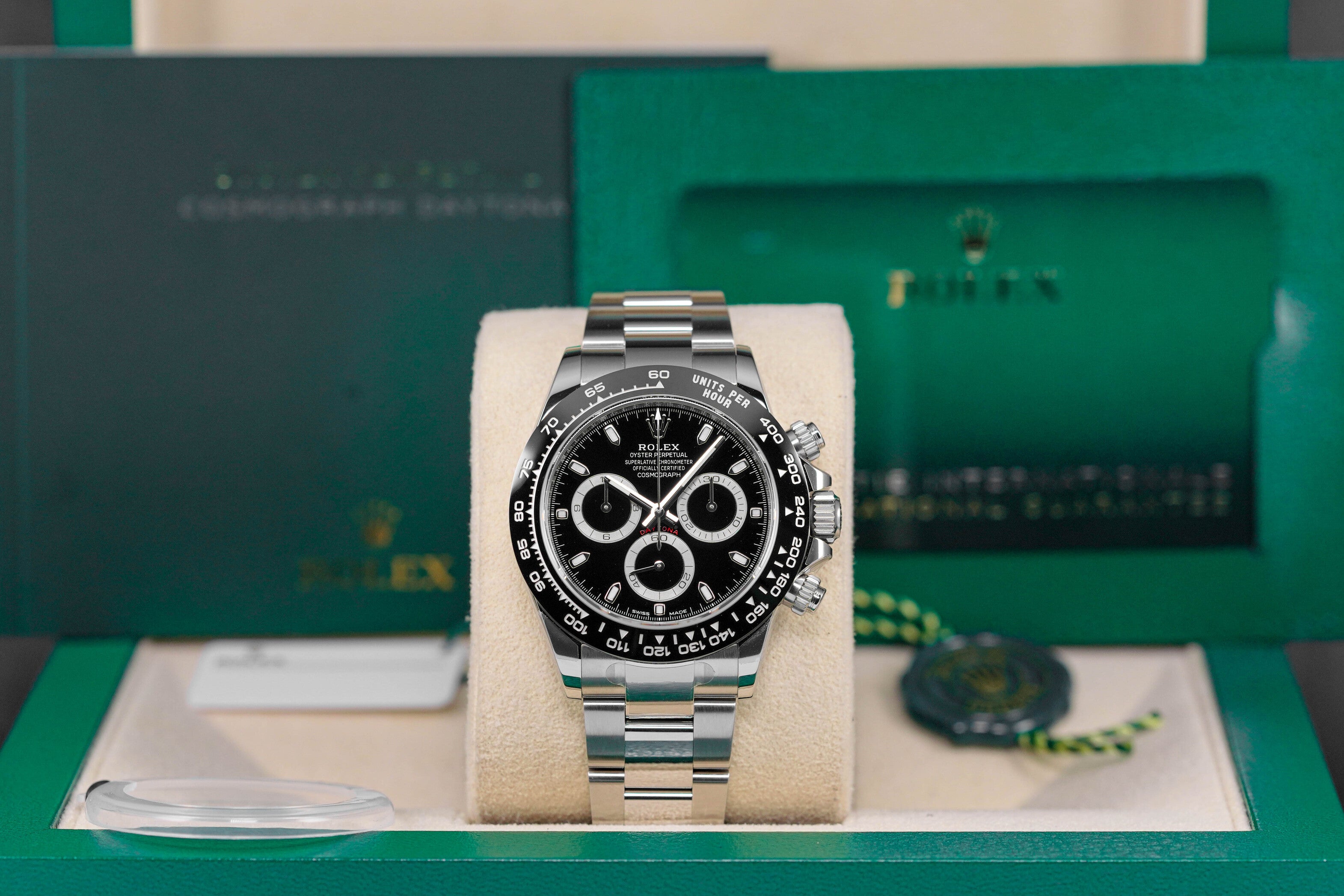 DAYTONA STEEL CERAMIC BEZEL BLACK DIAL (2024)