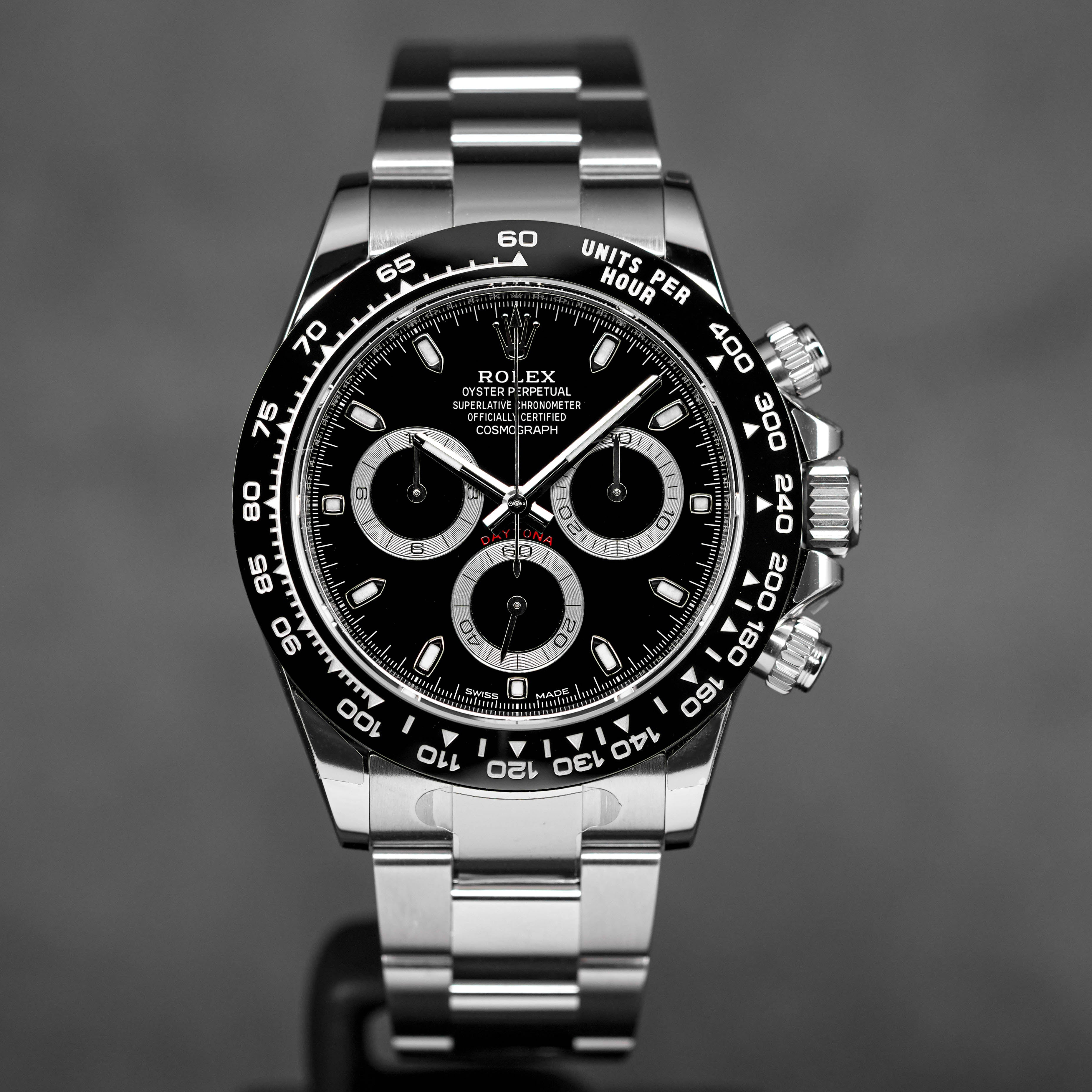 DAYTONA STEEL CERAMIC BEZEL BLACK DIAL (2024)