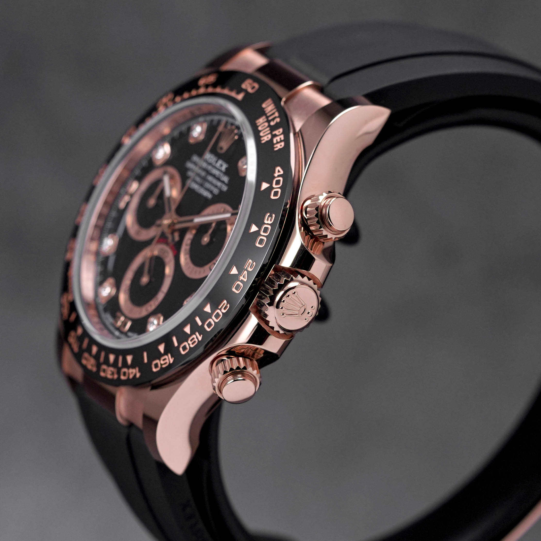 DAYTONA OYSTERFLEX ROSEGOLD BLACK DIAMOND DIAL (2023)