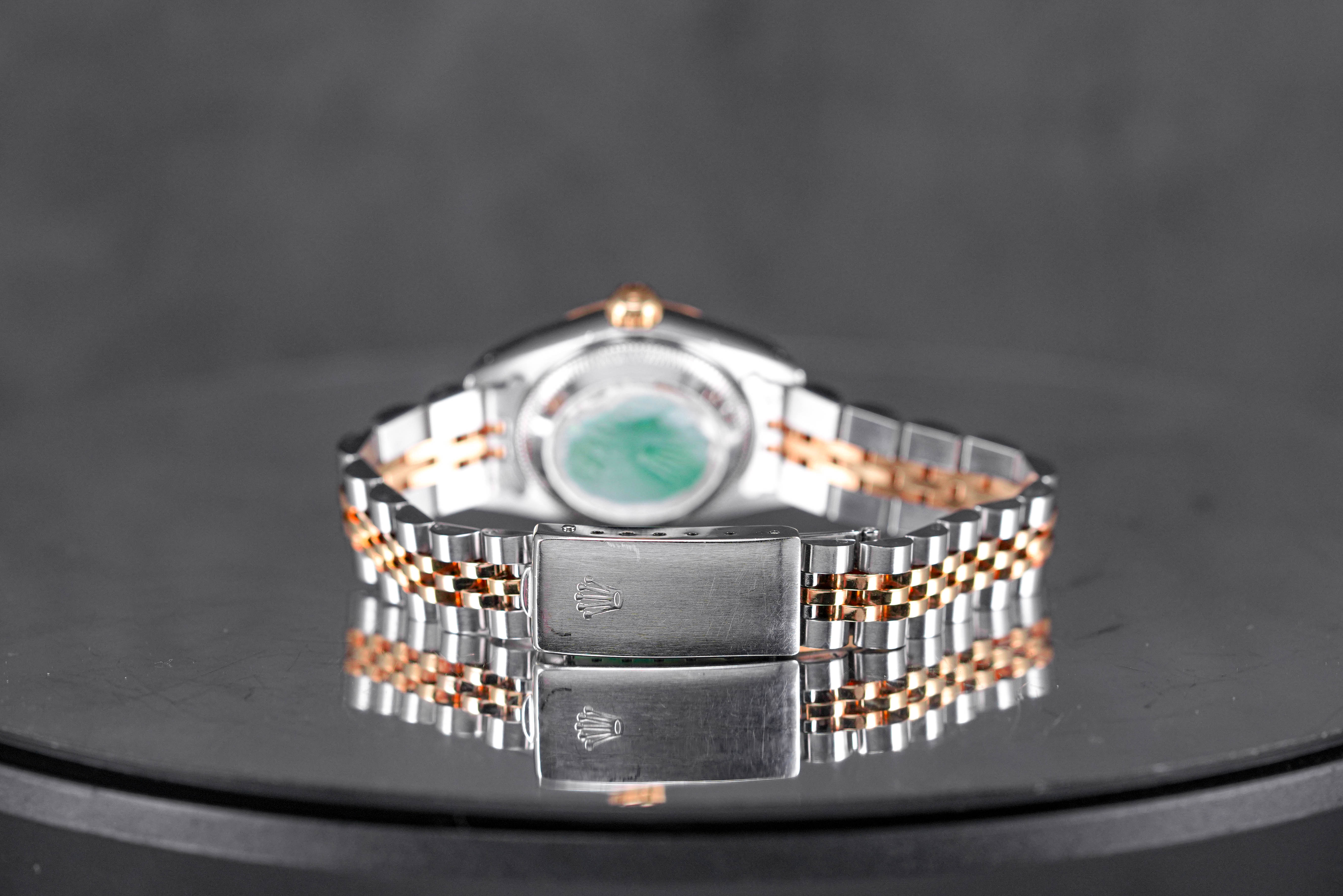 DATEJUST 26MM TWOTONE YELLOWGOLD CHAMPAGNE DIAMOND DIAL (WATCH ONLY)