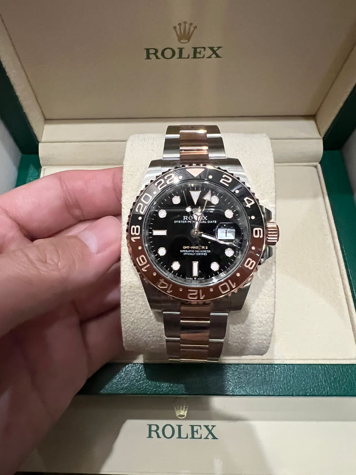 GMT MASTER-II TWOTONE ROSEGOLD ROOTBEER (2023)