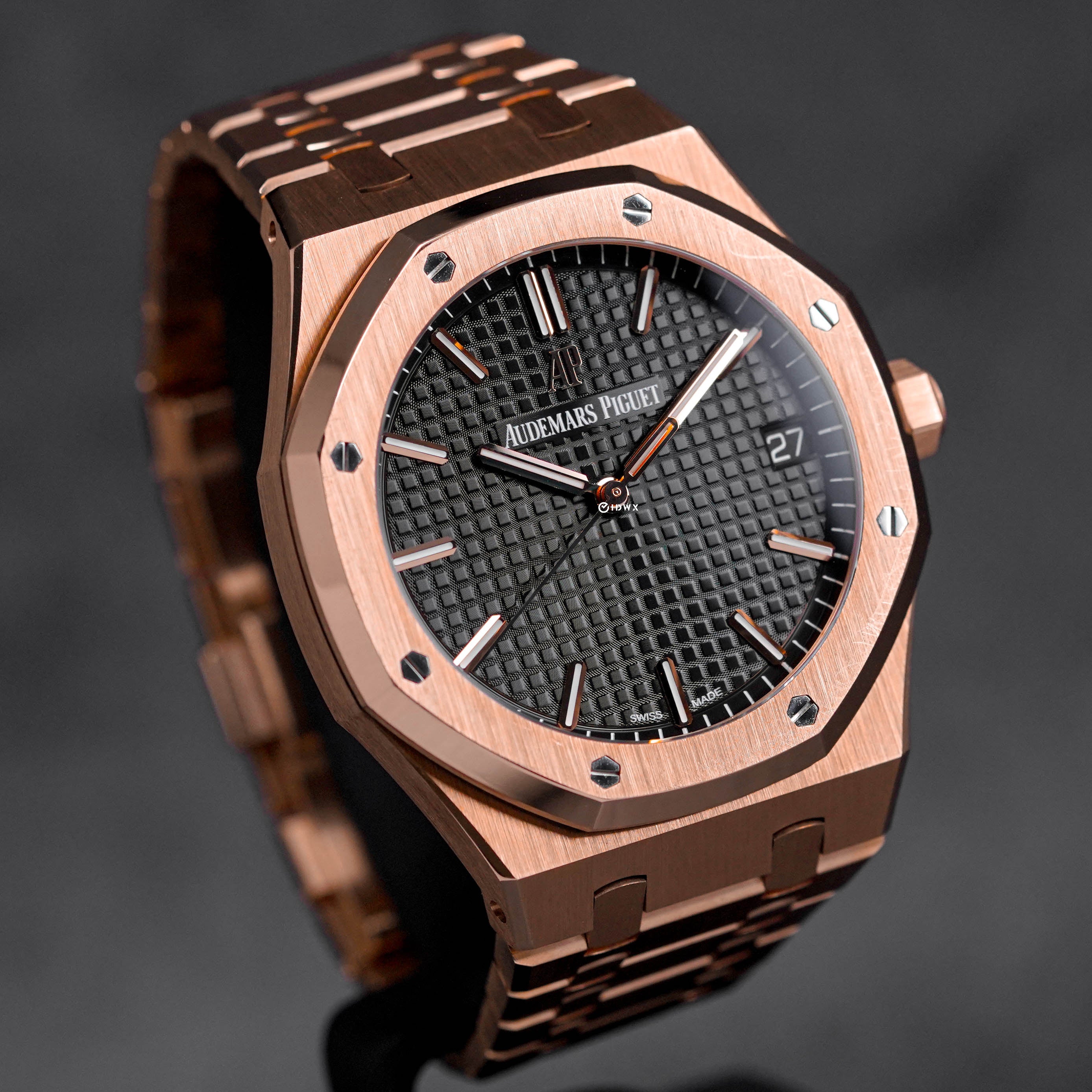 ROYAL OAK 41MM 15500 ROSEGOLD BLACK DIAL (2021)