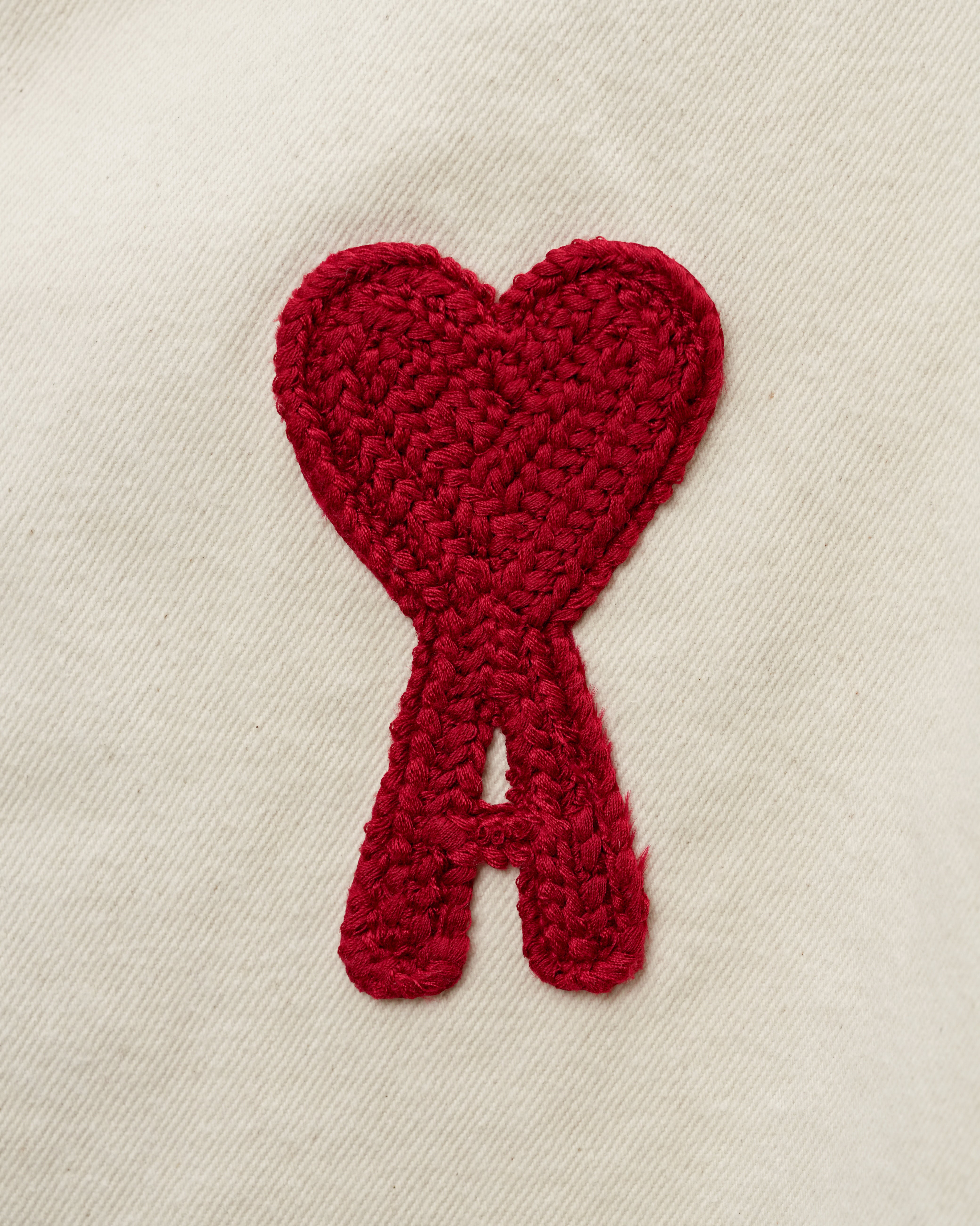 OVERSIZED COTTON DENIM JACKET IVORY SIZE M