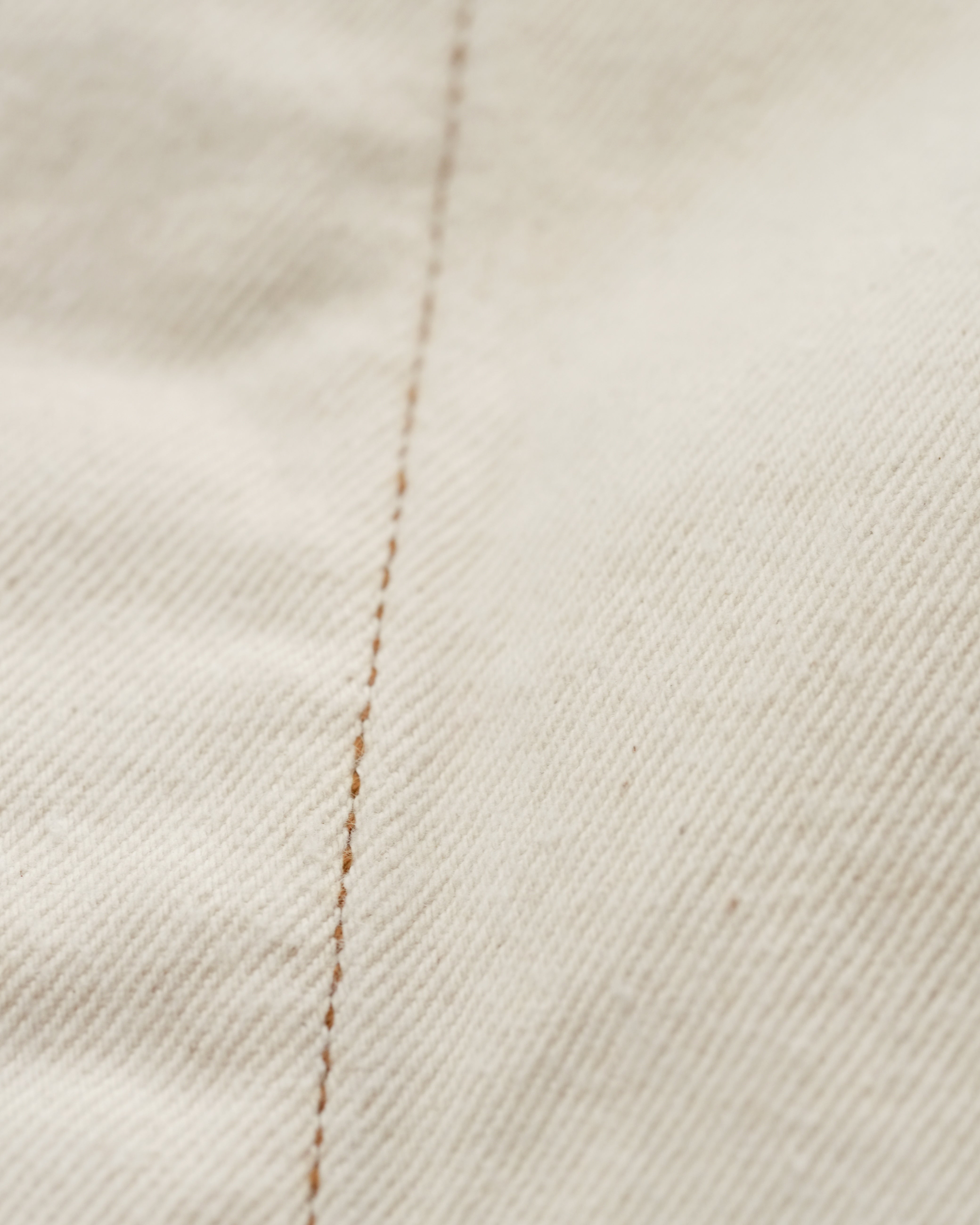 OVERSIZED COTTON DENIM JACKET IVORY SIZE M