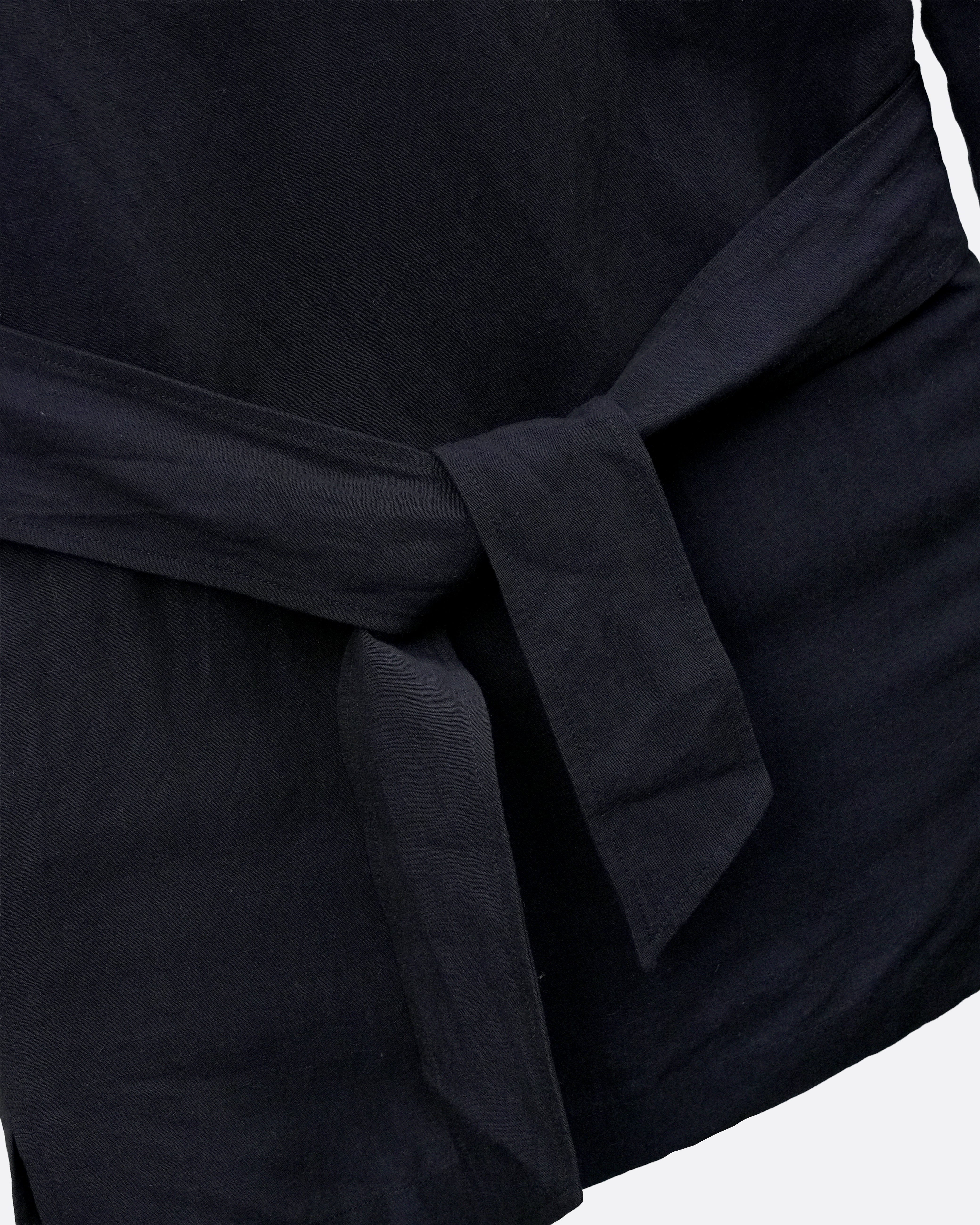 TOP WITH BELT NAVY SIZE 38