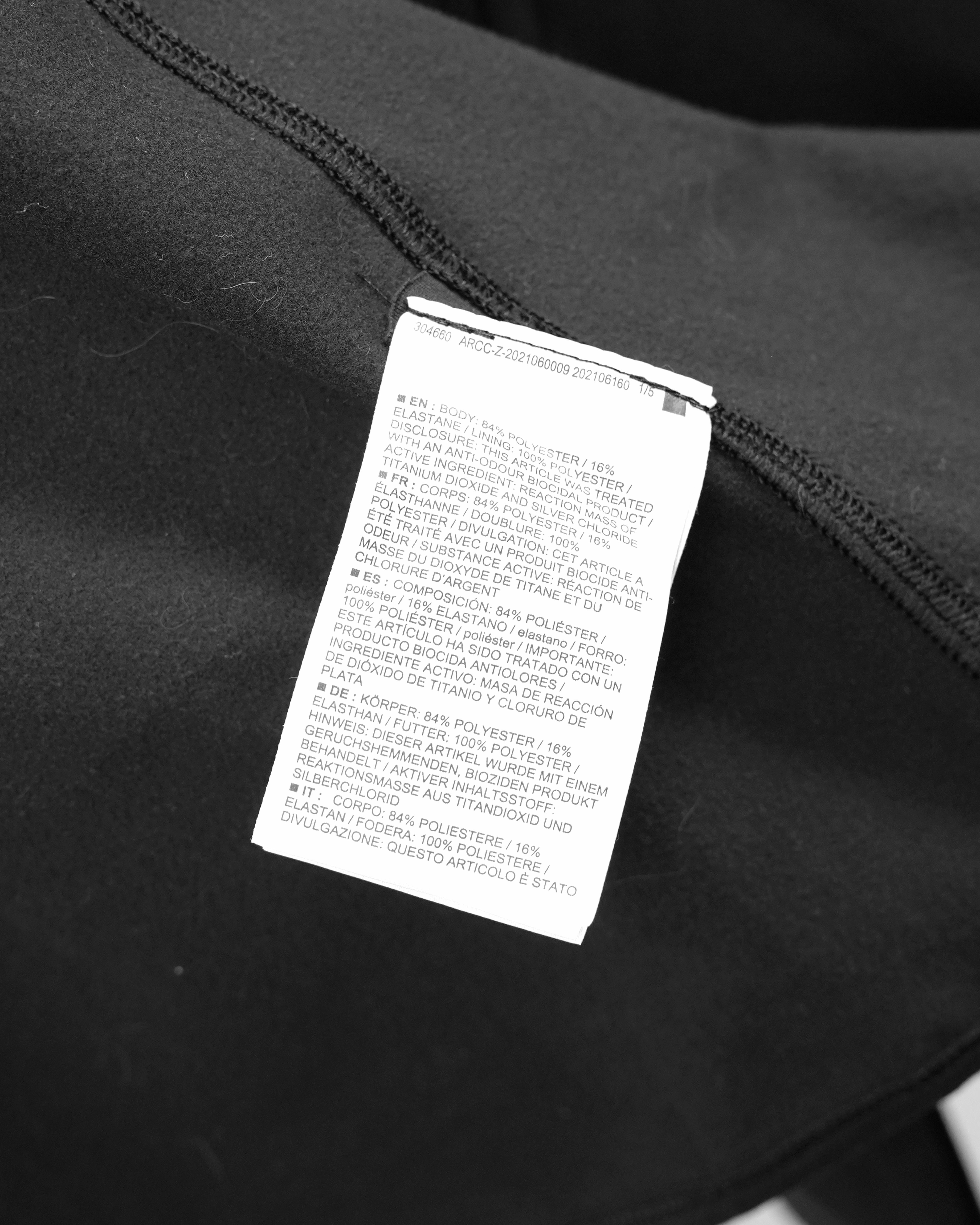 POLYESTER HOODIE SIZE L BLACK