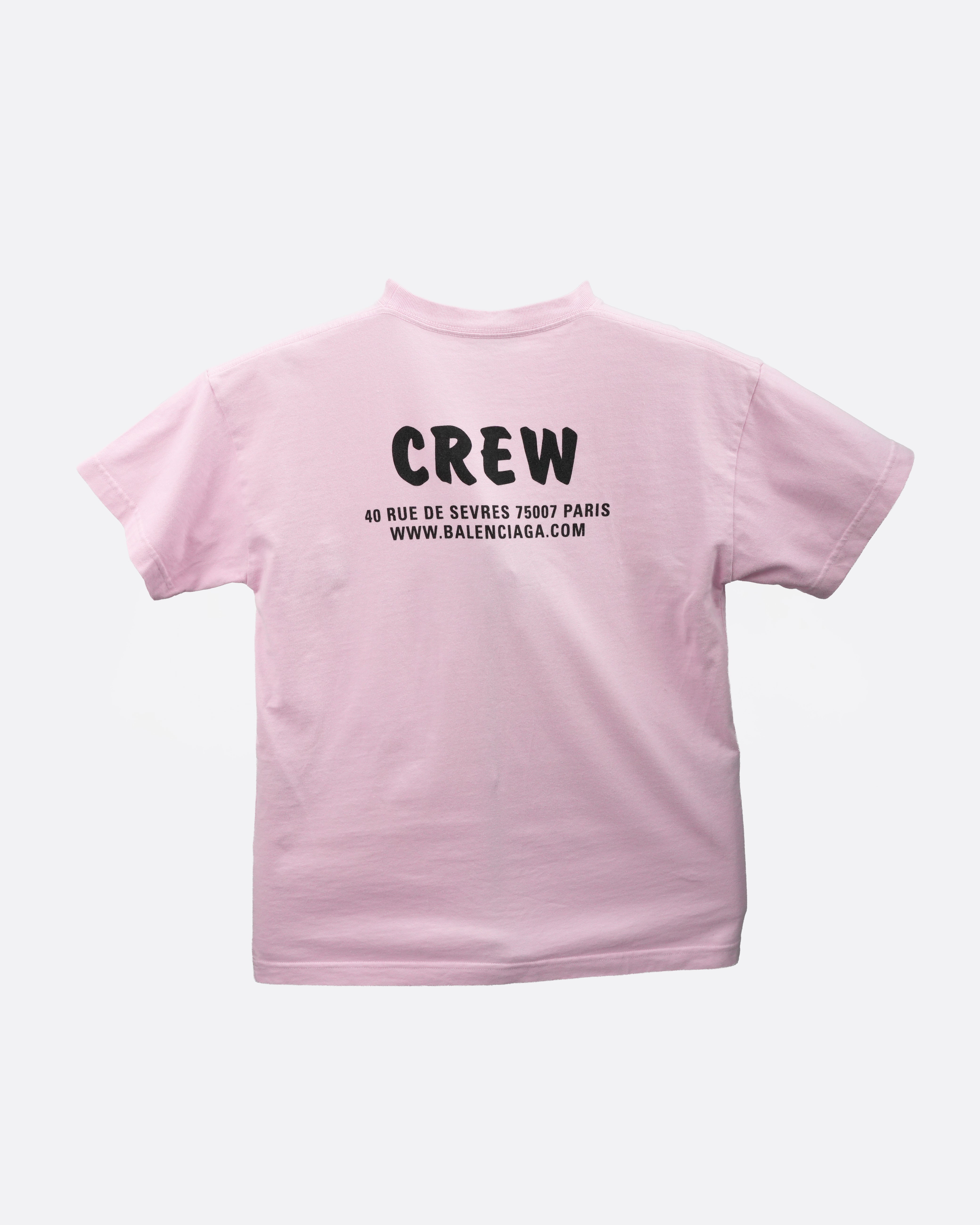 20SS COTTON T-SHIRT XS PINK CREW LOGO