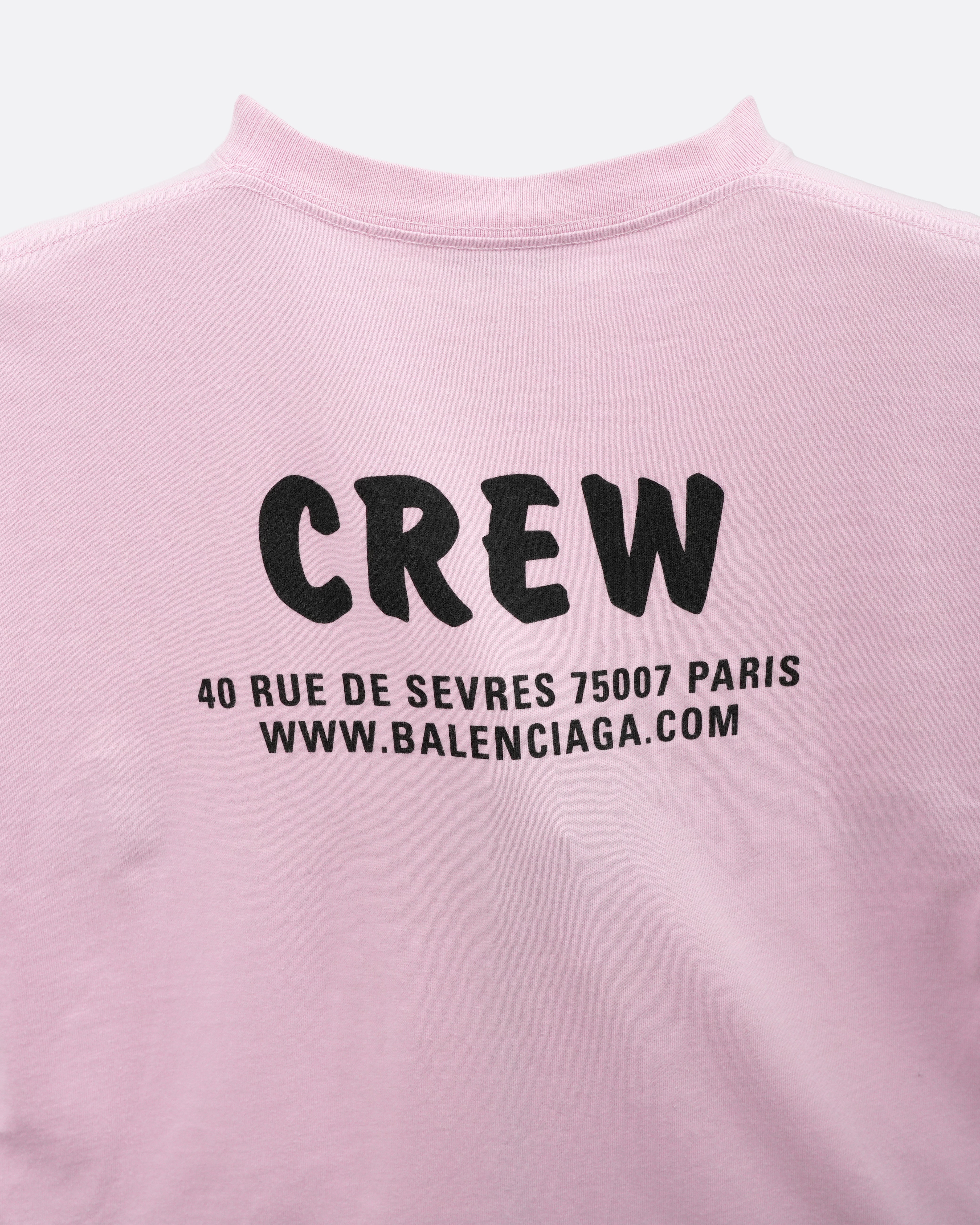 20SS COTTON T-SHIRT XS PINK CREW LOGO