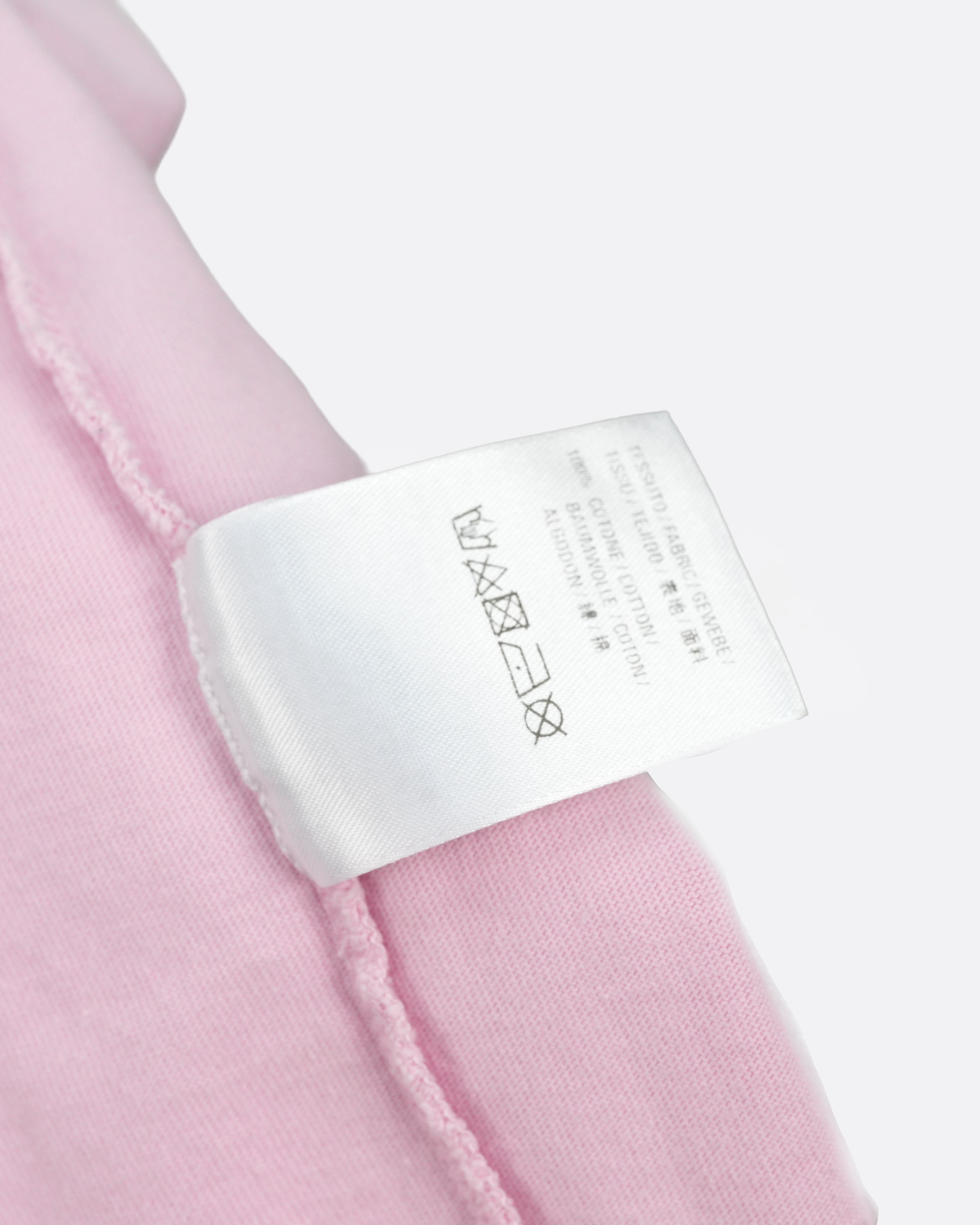 20SS COTTON T-SHIRT XS PINK CREW LOGO