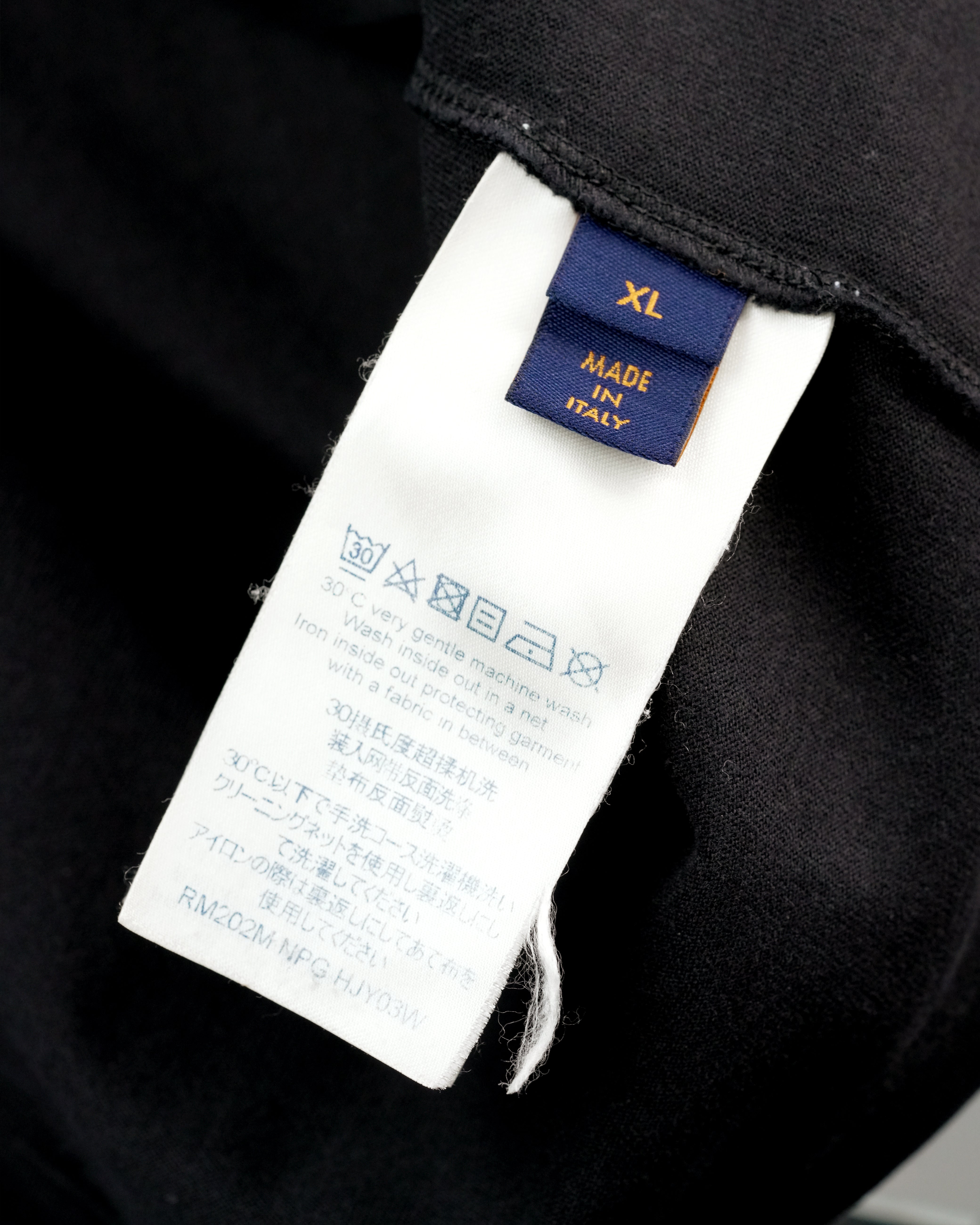 20AW COTTON T-SHIRT XL BLACK