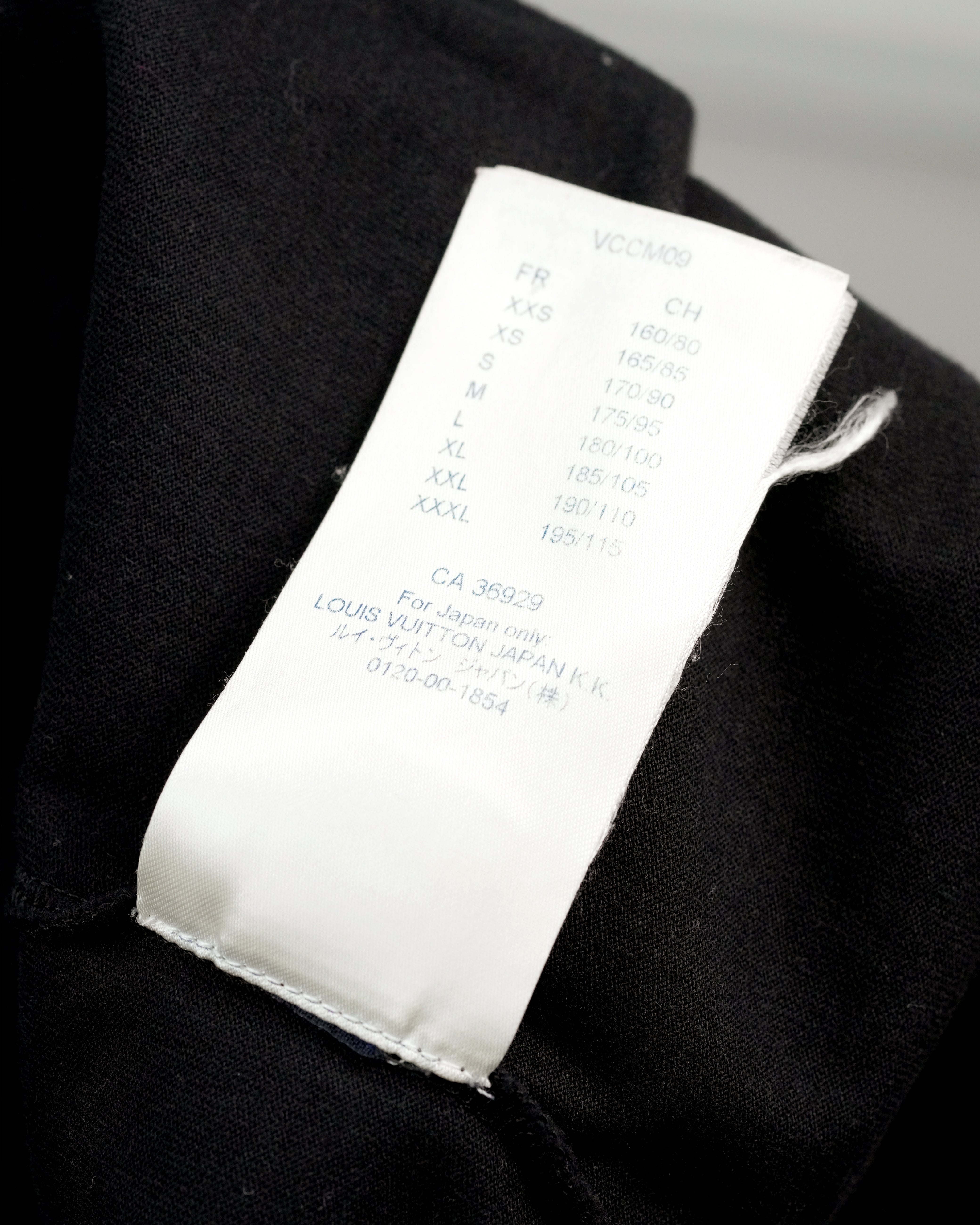 20AW COTTON T-SHIRT XL BLACK