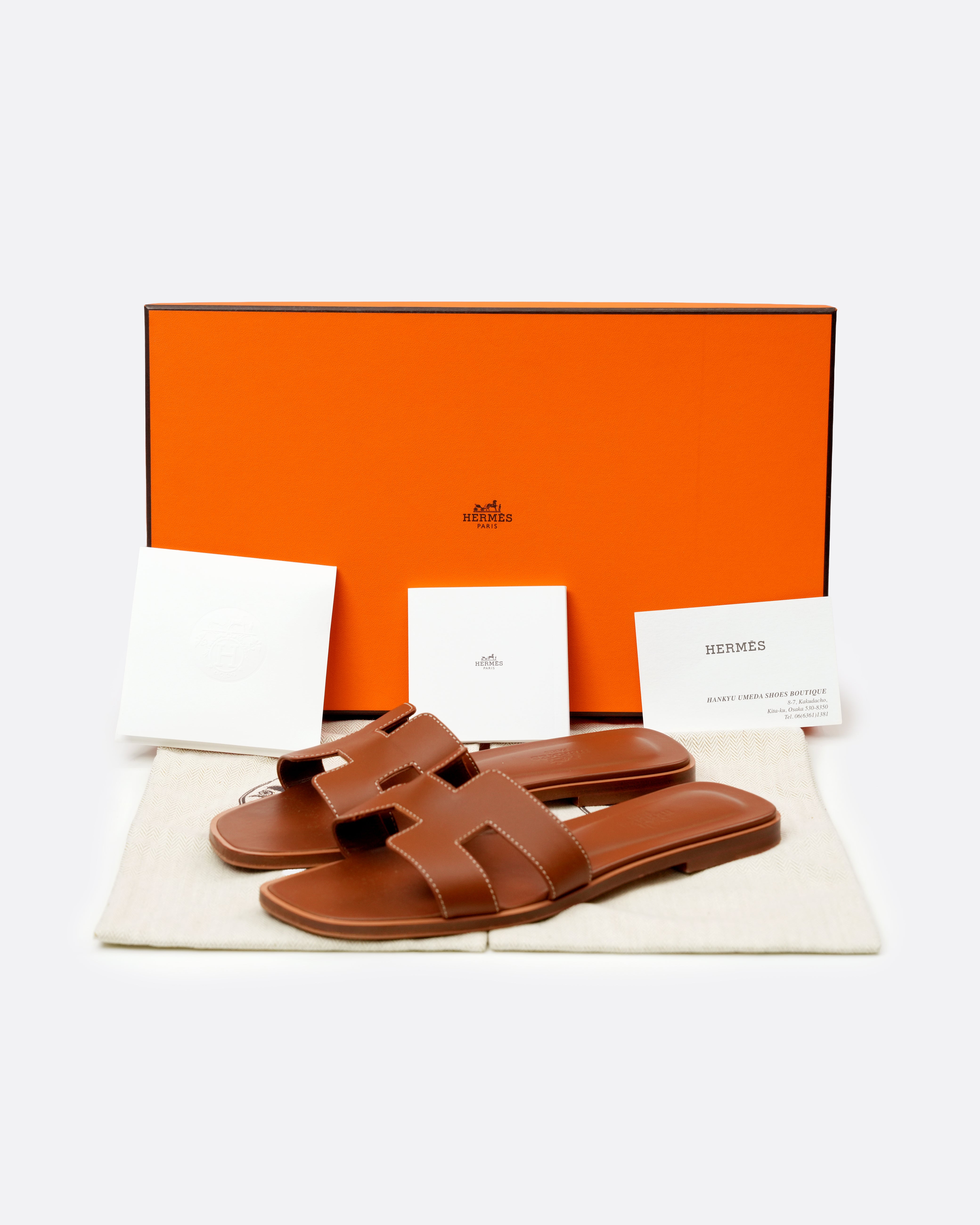 ORAN LEATHER SANDALS 38 LADIES BROWN