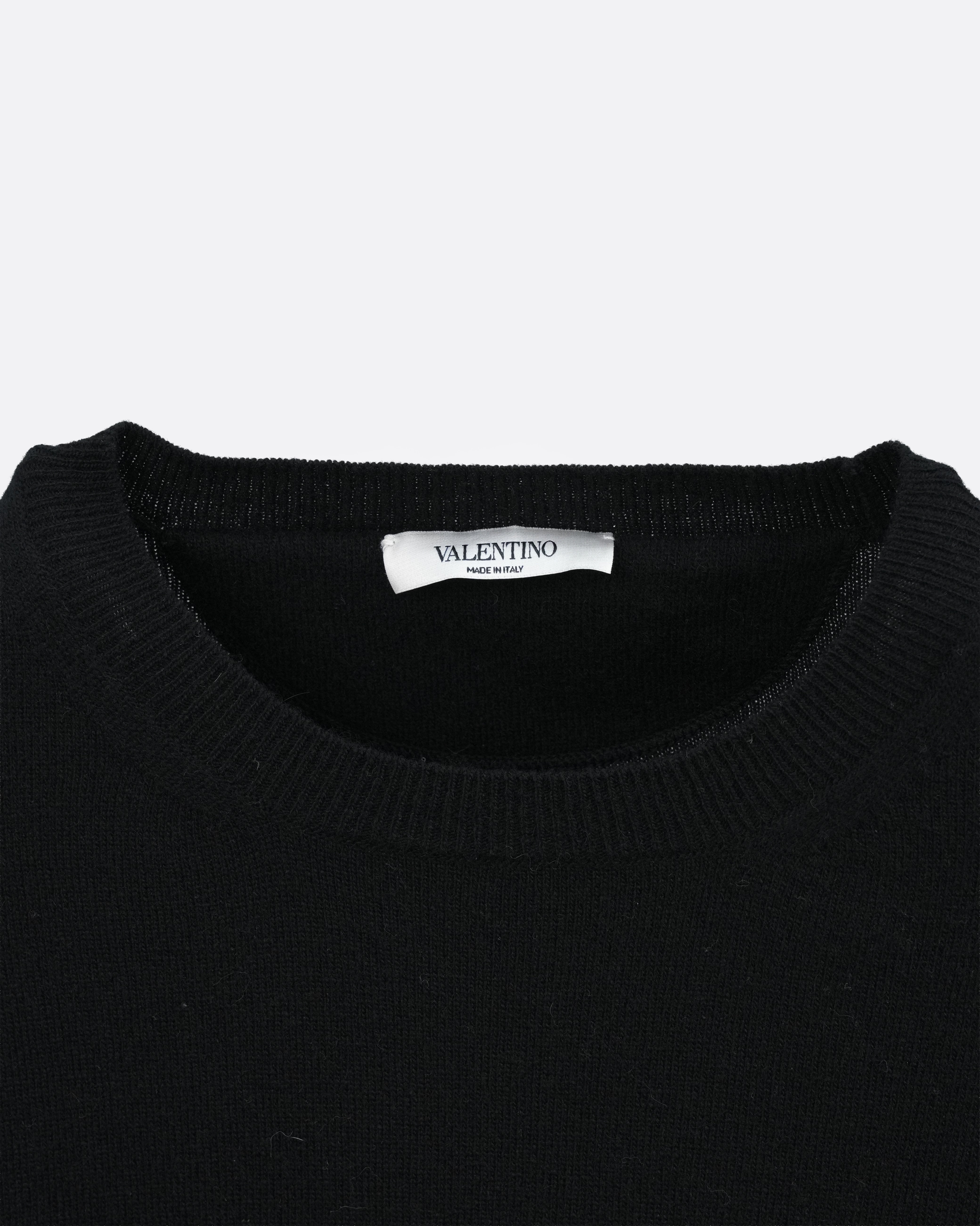 SWEATER LOGO BLACK SIZE M