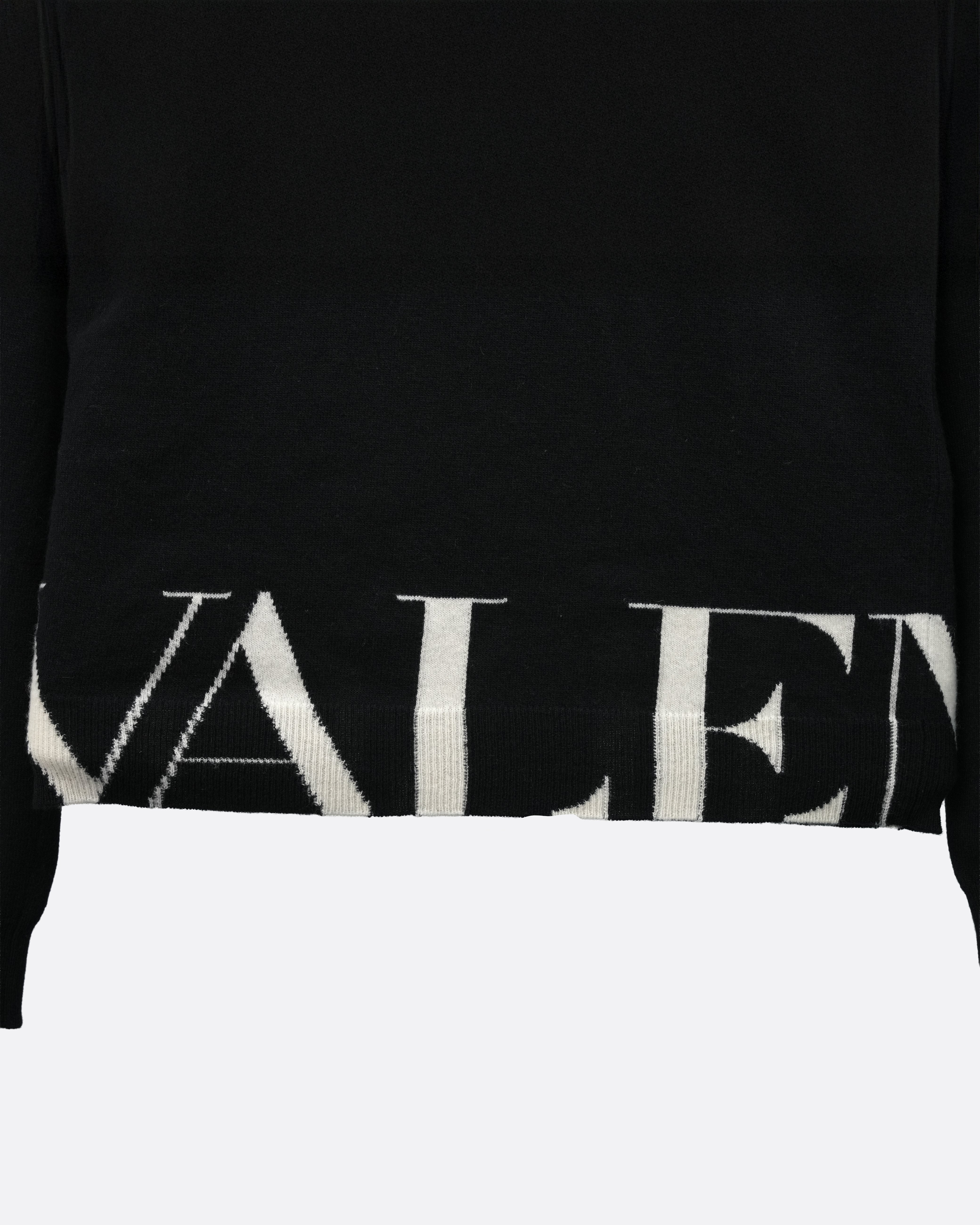 SWEATER LOGO BLACK SIZE M