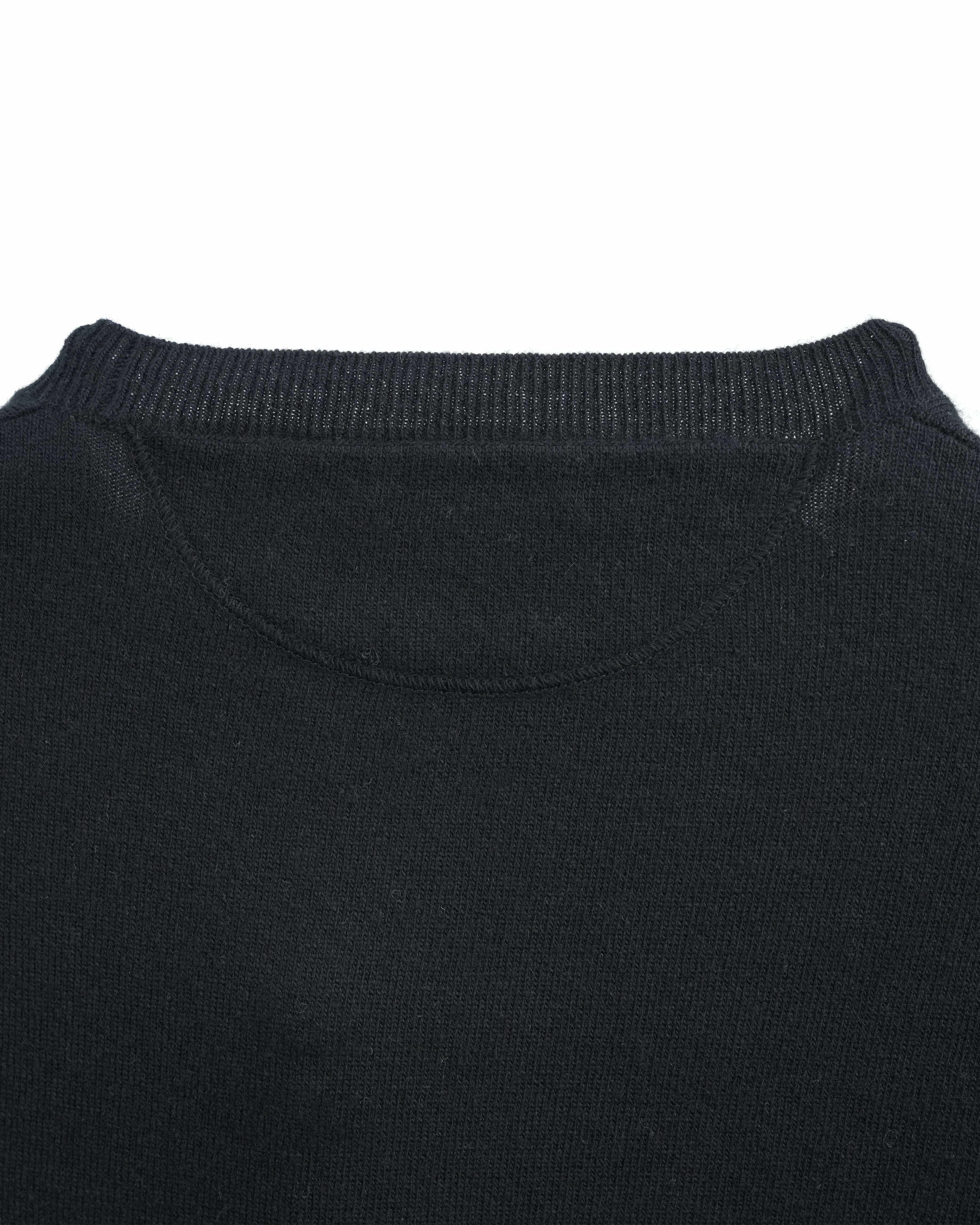 SWEATER LOGO BLACK SIZE M