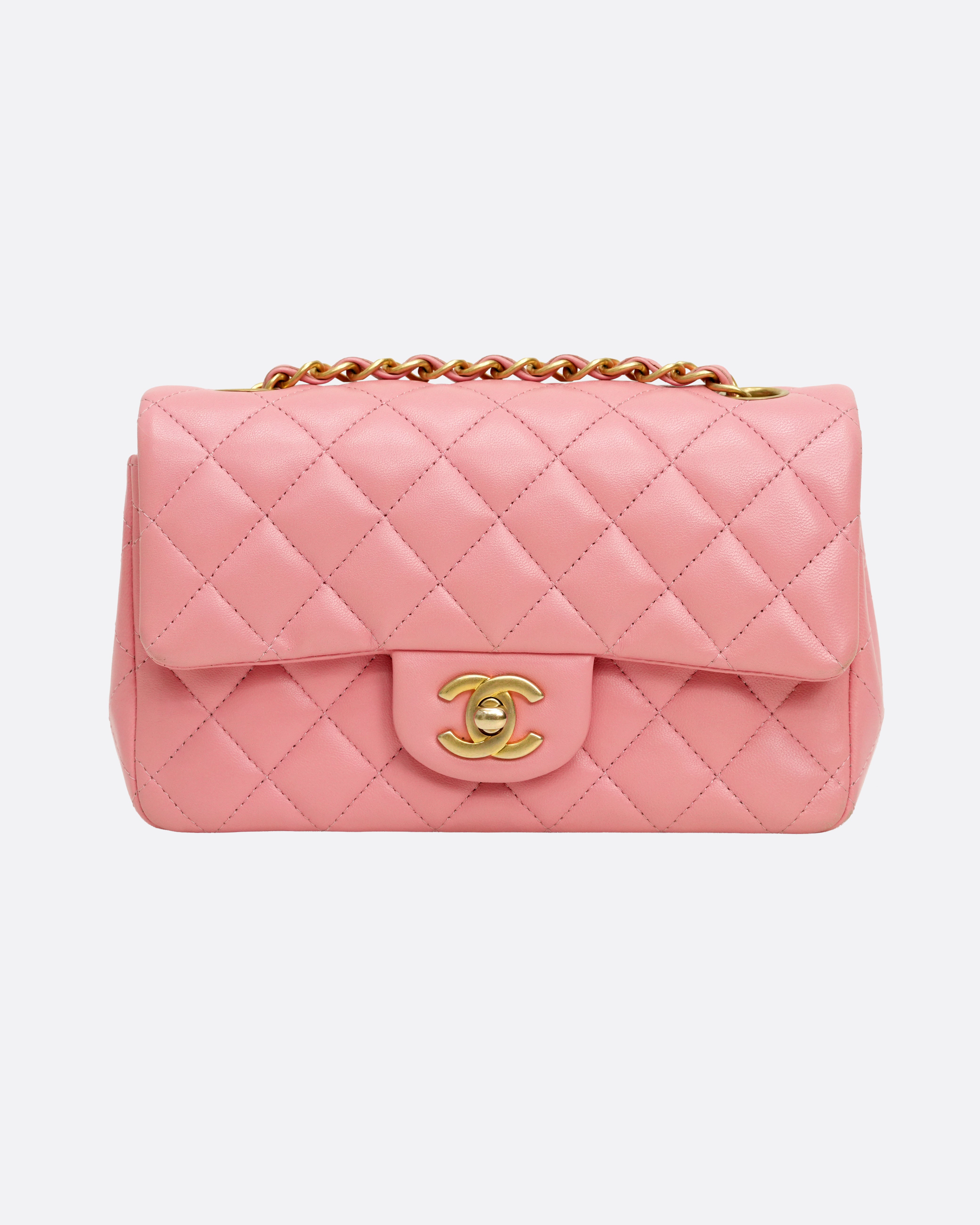 CLASSIC FLAP BAG PINK LAMBSKIN
