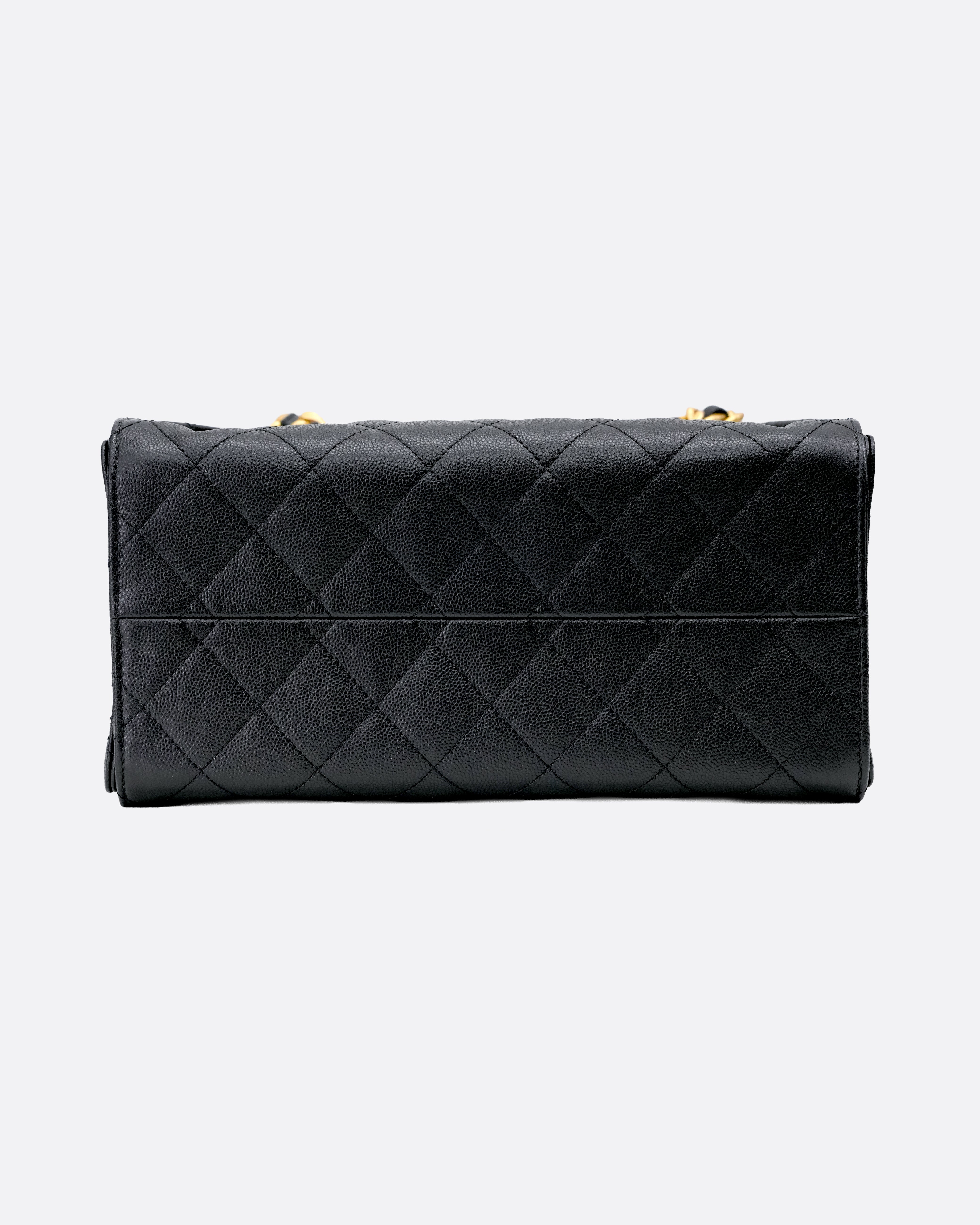 25 SMALL BLACK CAVIAR GOLDHARDWARE