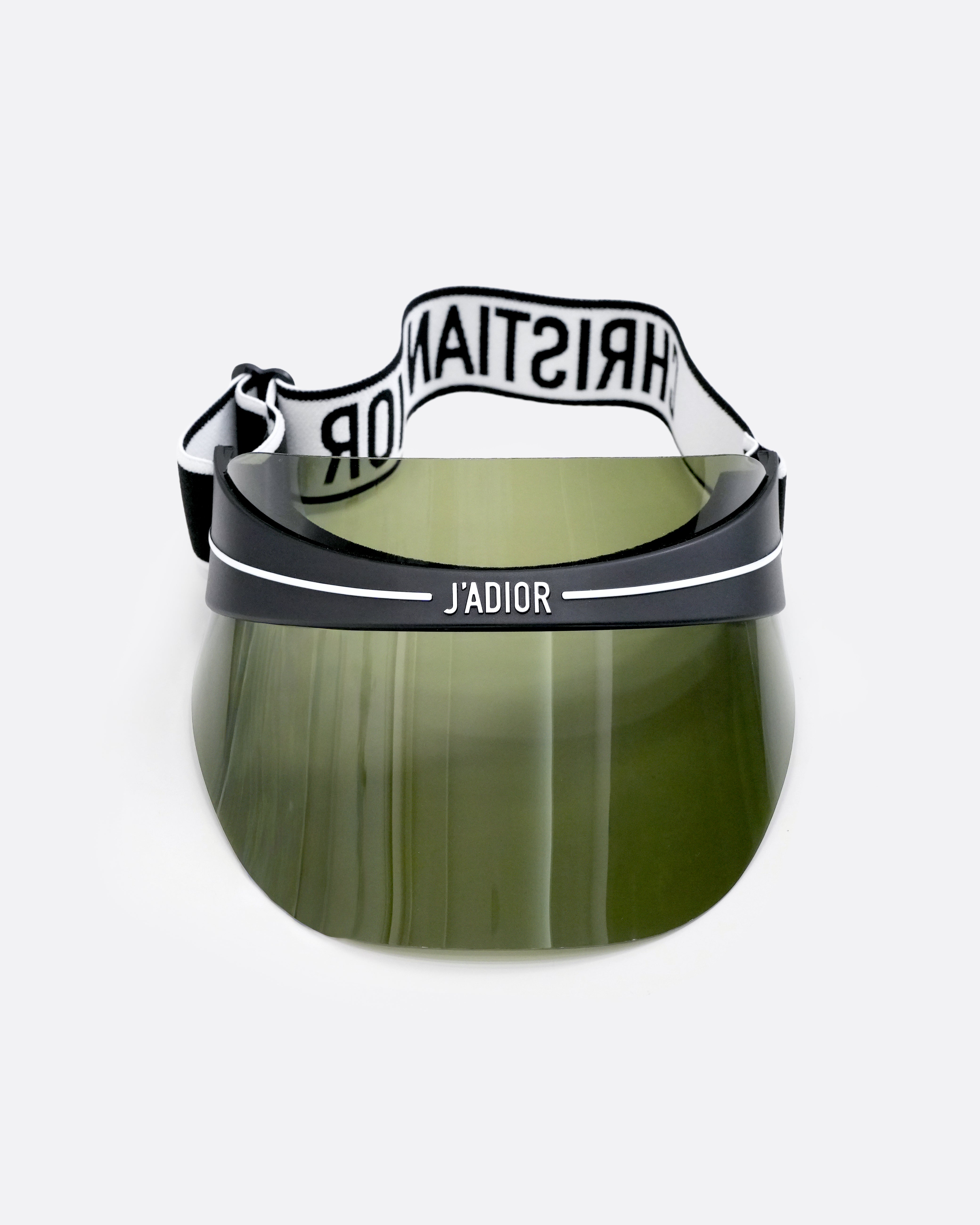DIORCLUB1 J'ADIOR VISOR KHAKI TRANSPARENT SHIELD