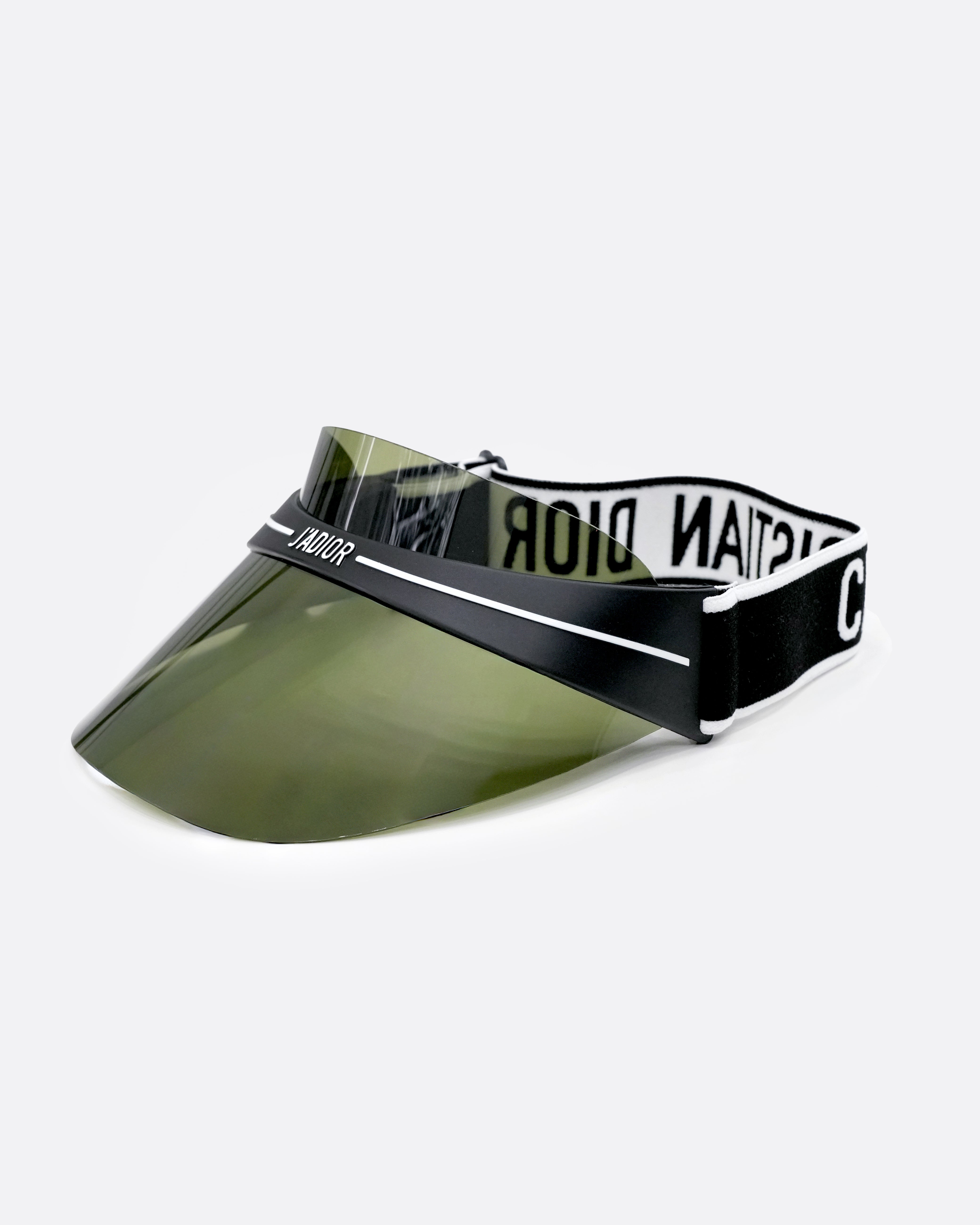 DIORCLUB1 J'ADIOR VISOR KHAKI TRANSPARENT SHIELD