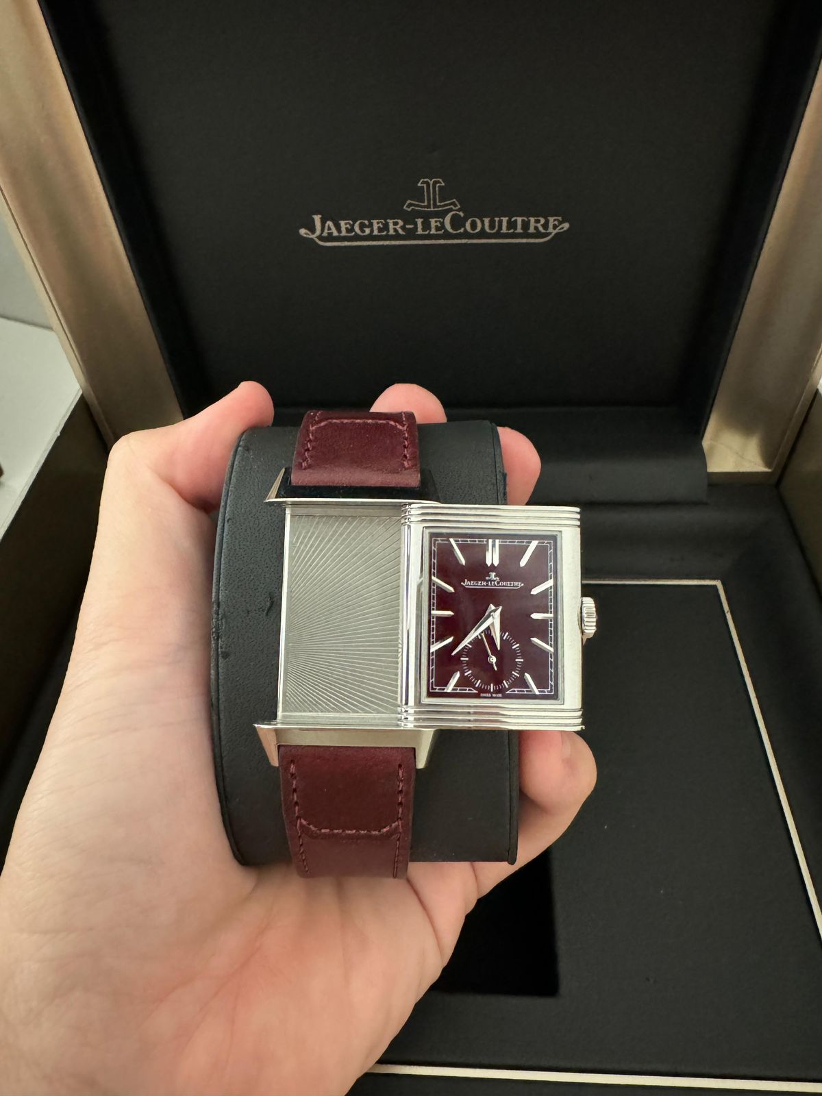 REVERSO TRIBUTE MONOFACE L SMALL SECONDS BURGUNDY (2020)