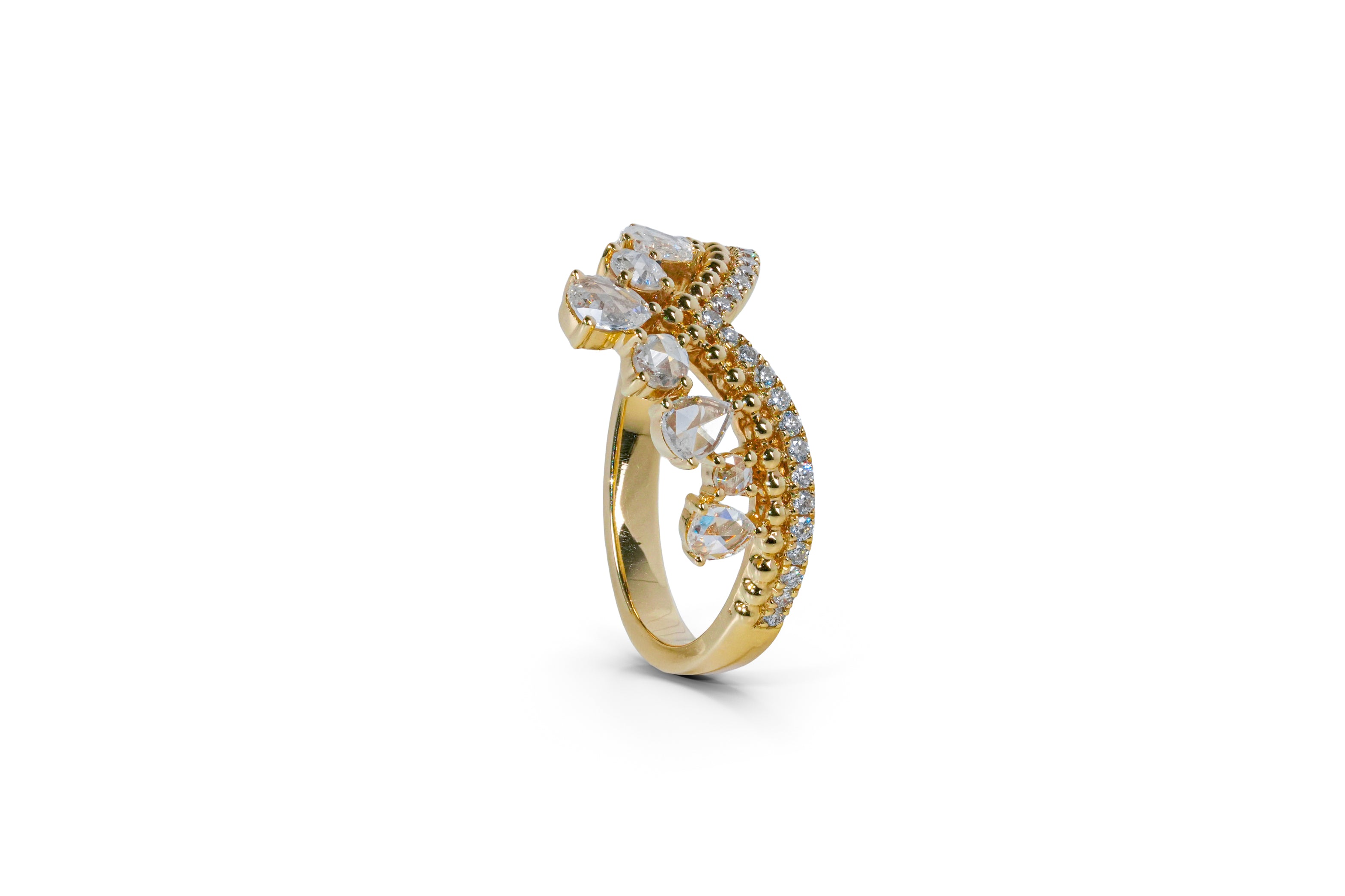 DIAMOND RING 18K YELLOW GOLD 0.70CT SIZE 12