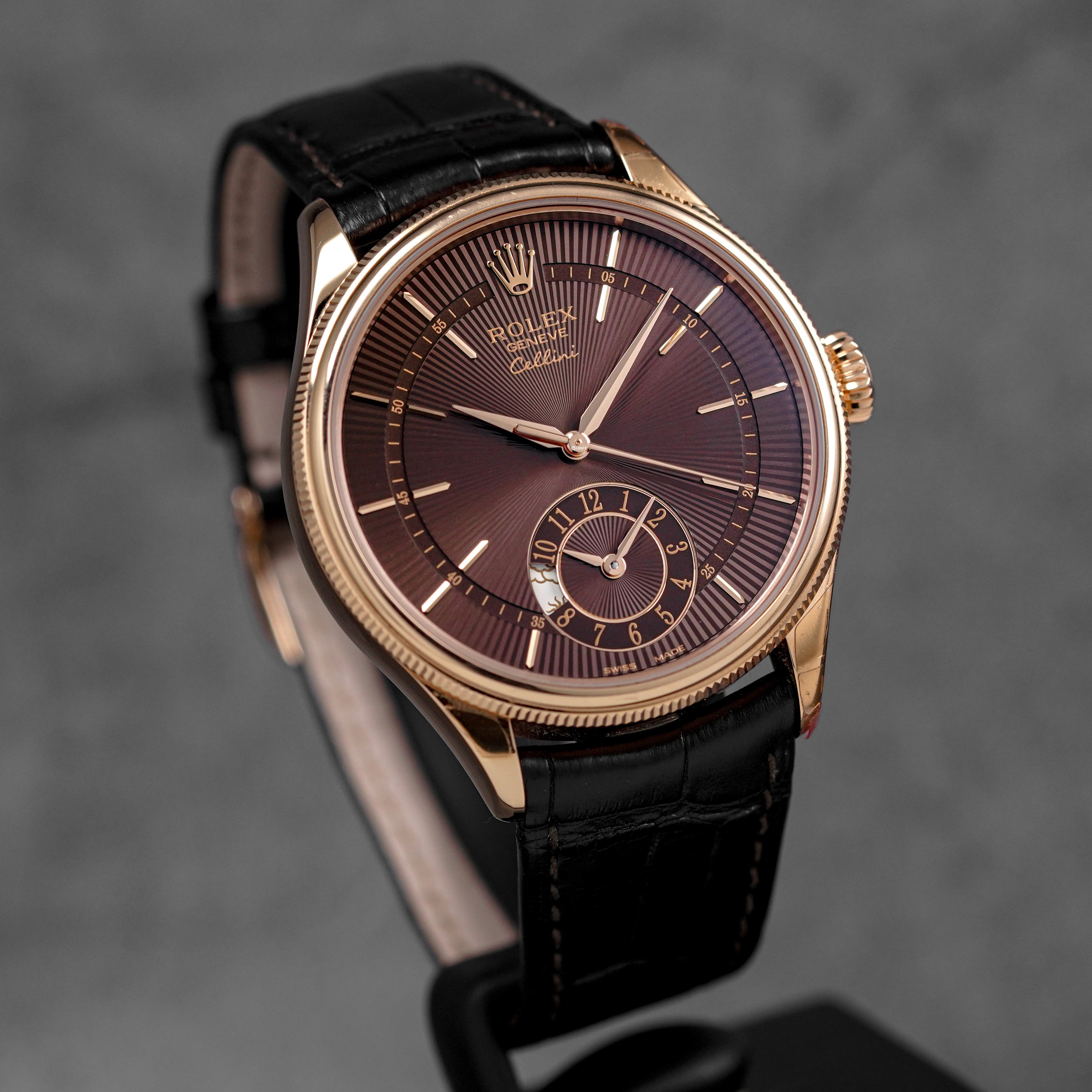 Harga Rolex Cellini Dualtime Rosegold Choco Indonesia