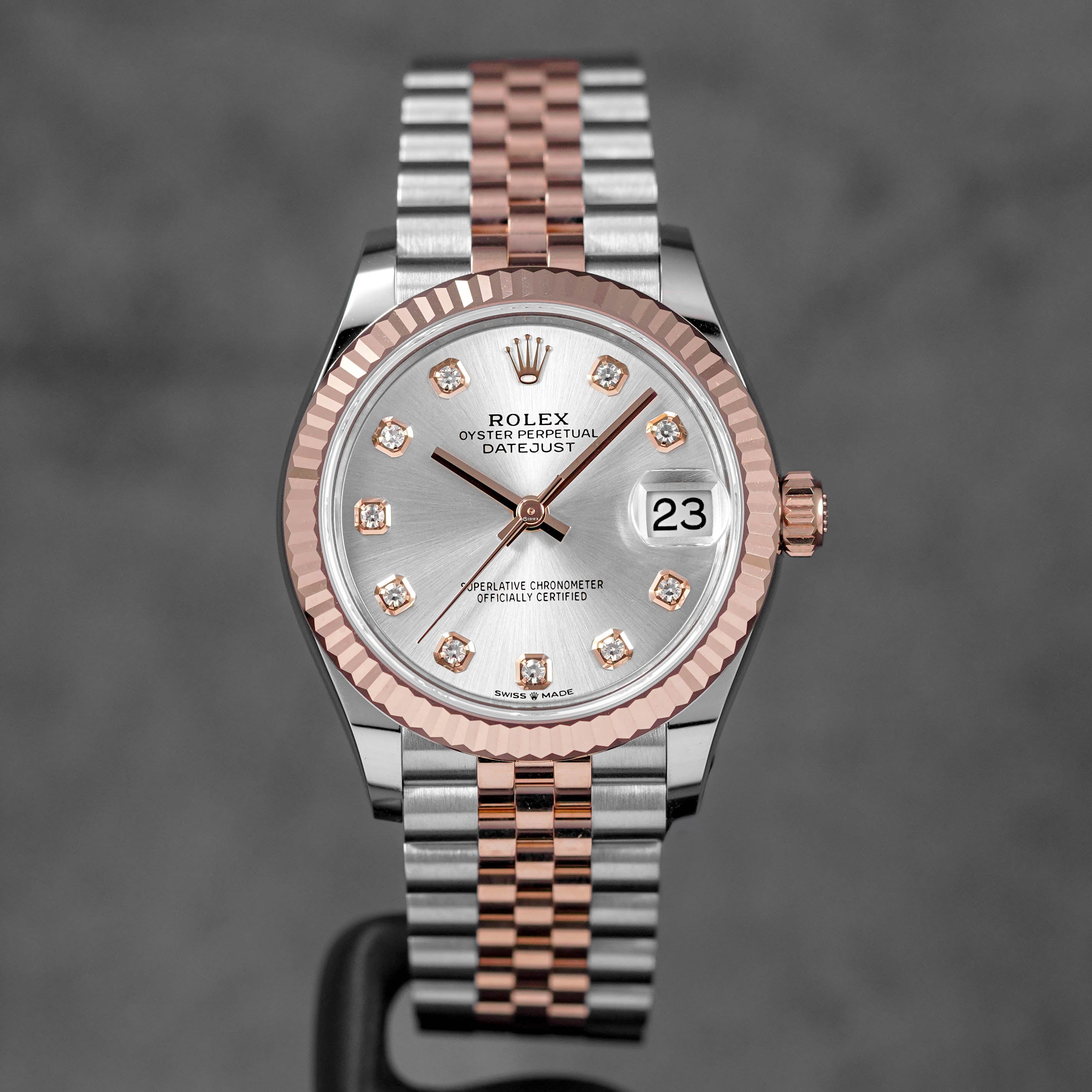 Harga Rolex Datejust 31 Rosegold Silver Diamond Indonesia