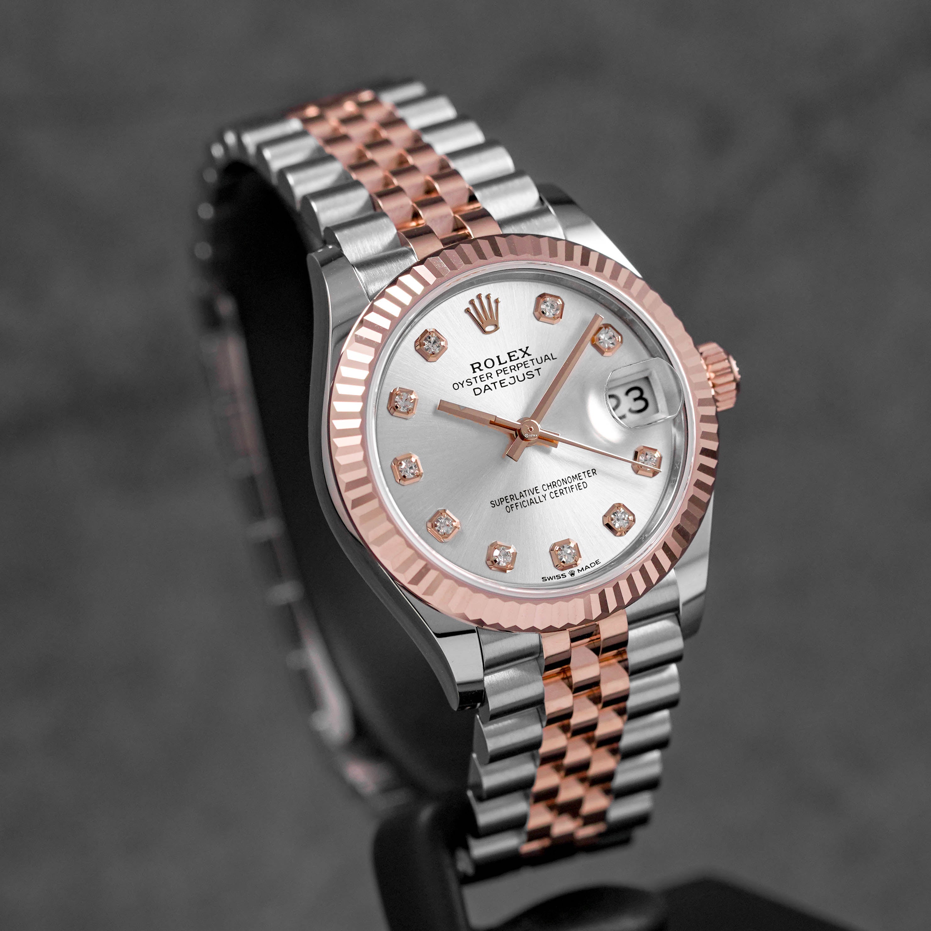 Harga Rolex Datejust 31 Rosegold Silver Diamond Indonesia