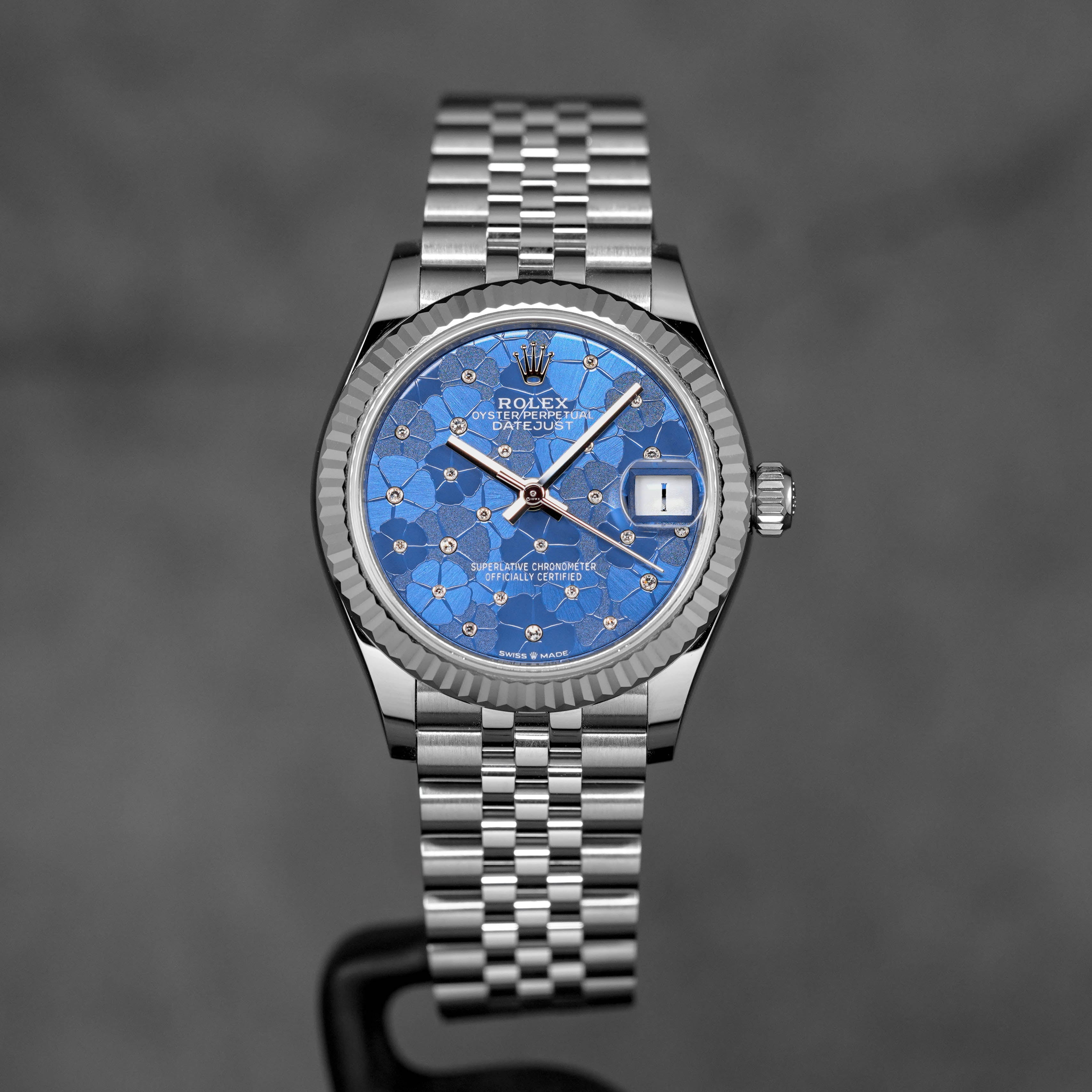 Harga Rolex Datejust 31mm Blue Floral Diamond Indonesia