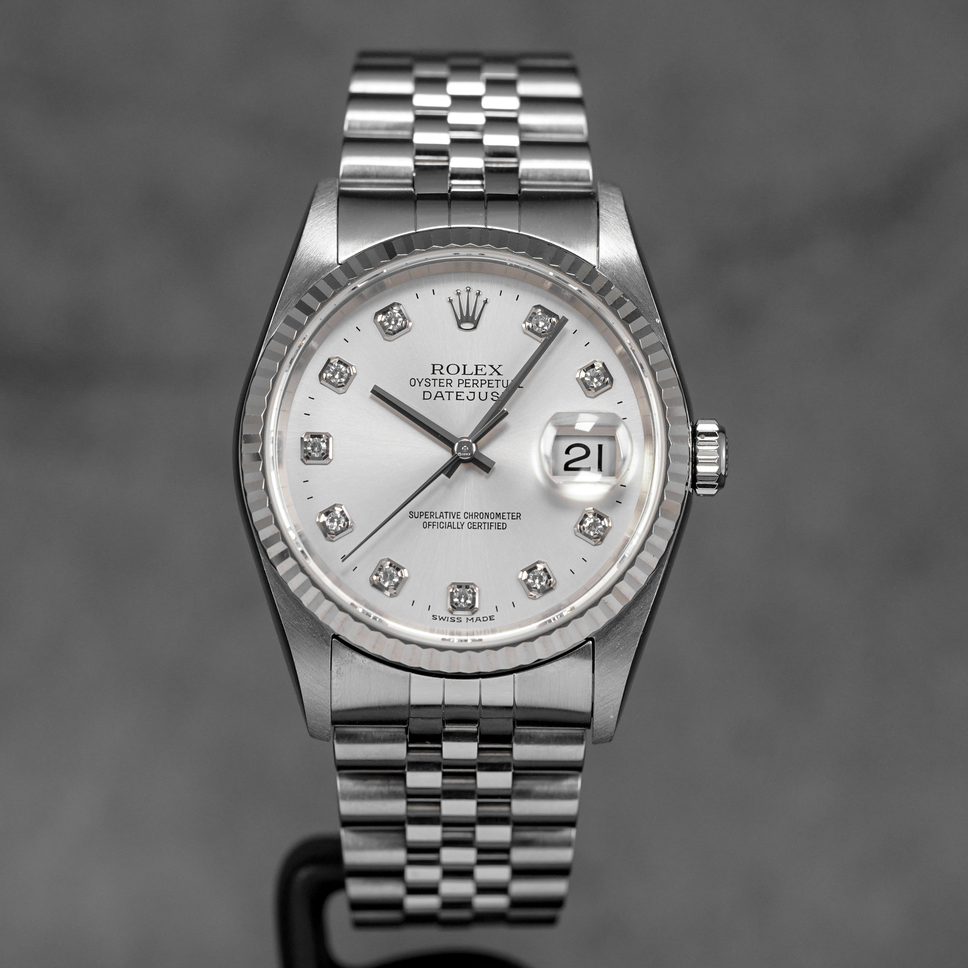 Harga Rolex Datejust 36 16234 Silver Diamond Indonesia